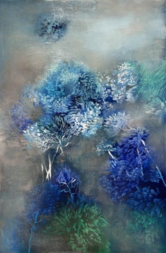Galisia azul, Pintura, Óleo sobre lienzo