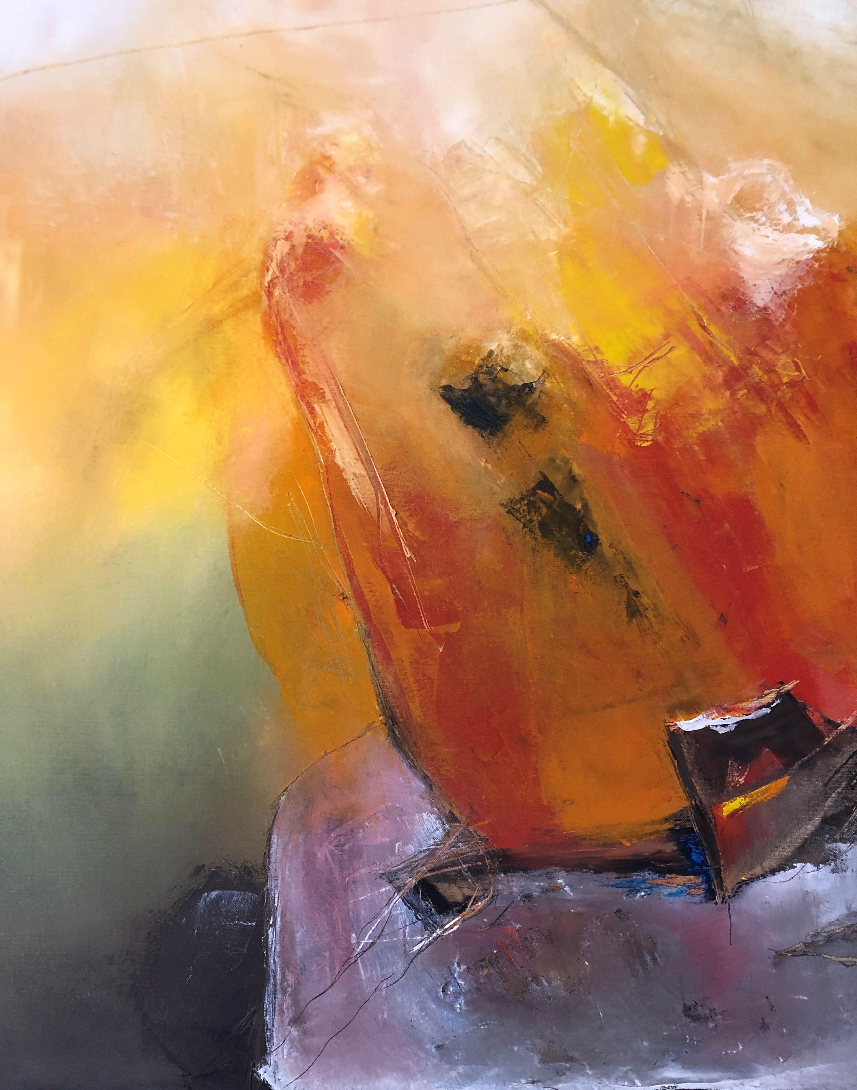 Boat, Gemälde, Öl auf Leinwand (Abstrakter Expressionismus), Painting, von Ludmila Budanov