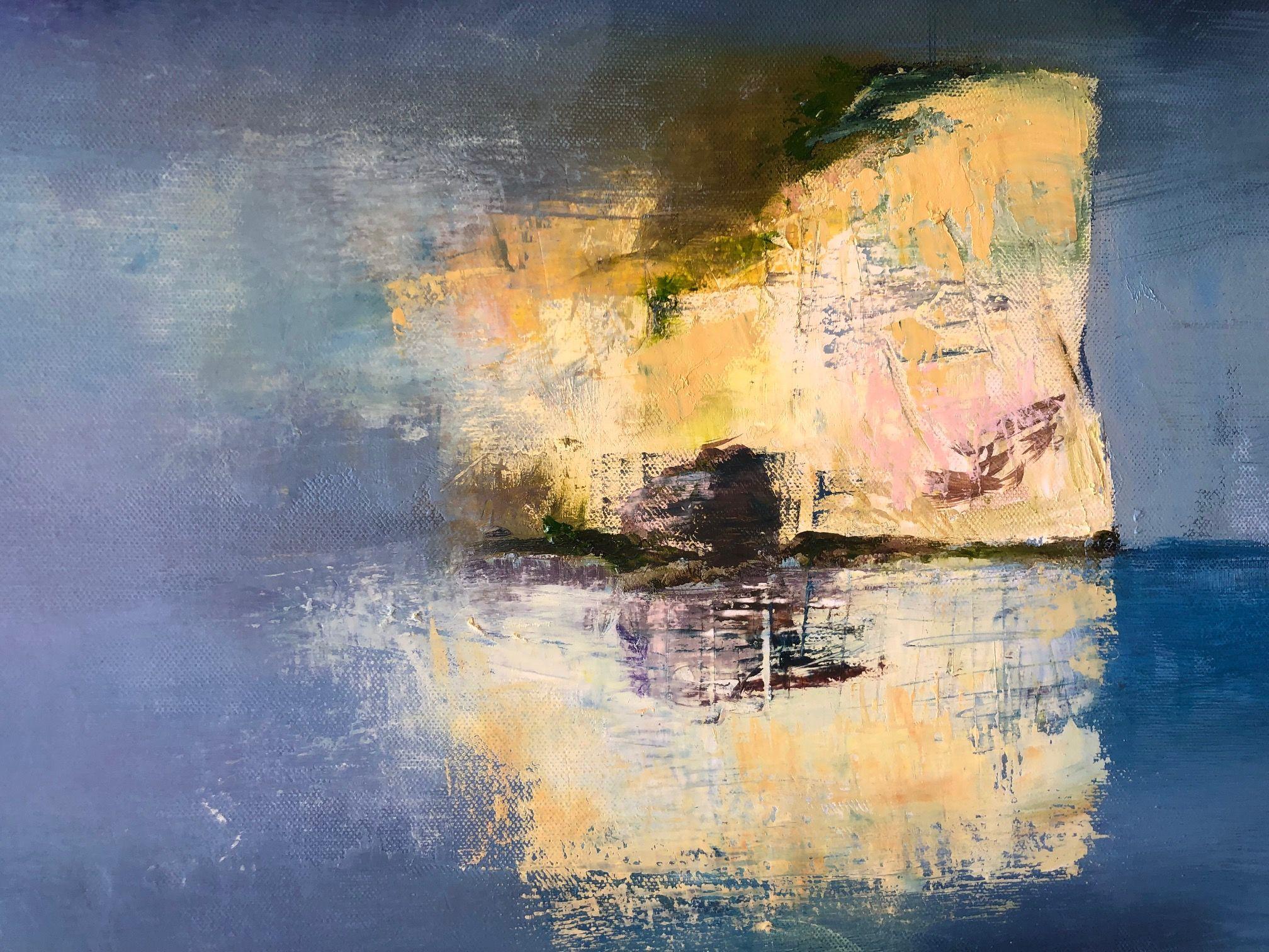 Scogliera, Pittura, Olio su tela in vendita 2