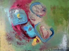 Colored rhythms, Painting, Oil on Canvas