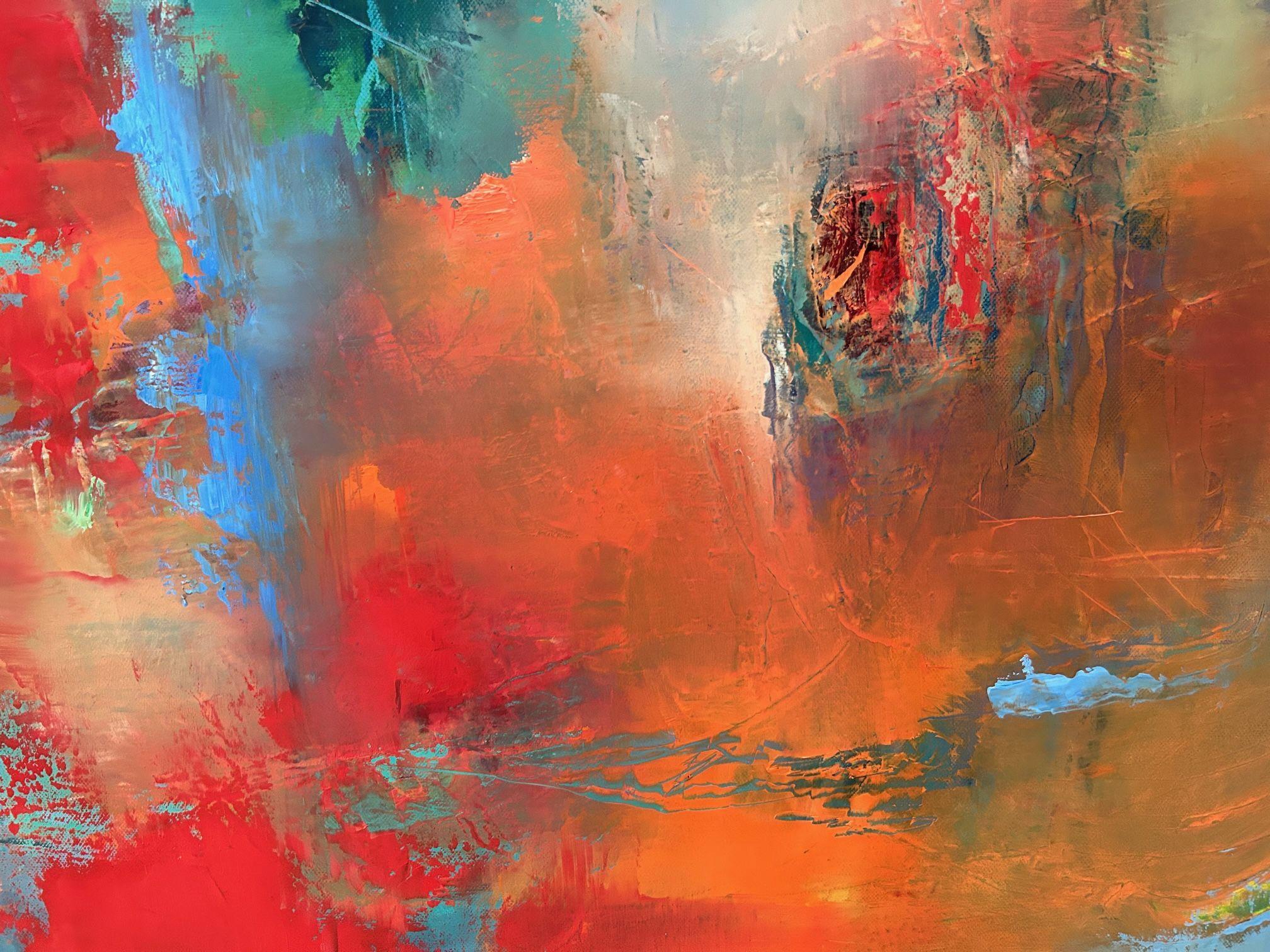 In the ups and downs, Painting, Oil on Canvas For Sale 4