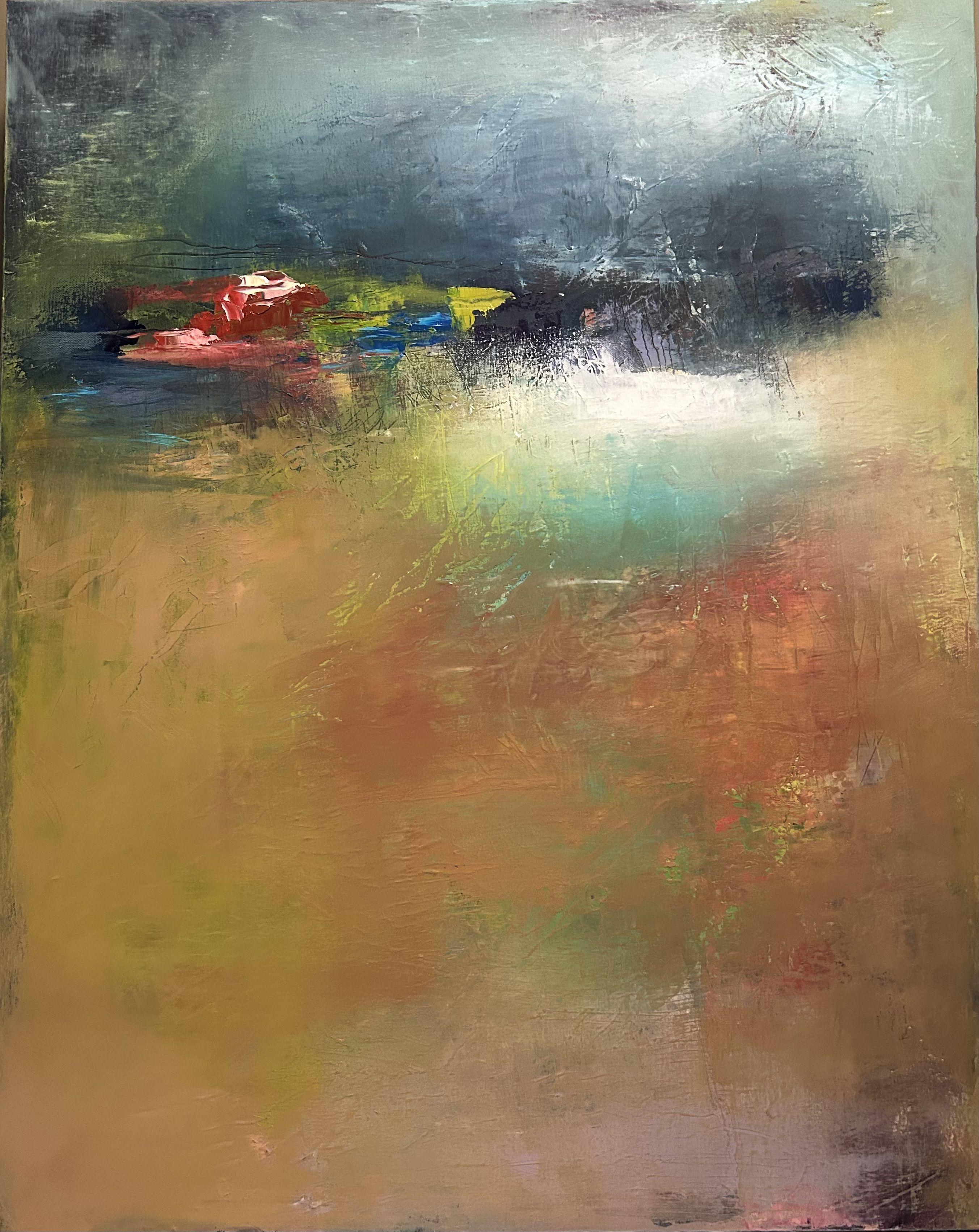Mirage III, Gemälde, Öl auf Leinwand – Painting von Ludmila Budanov