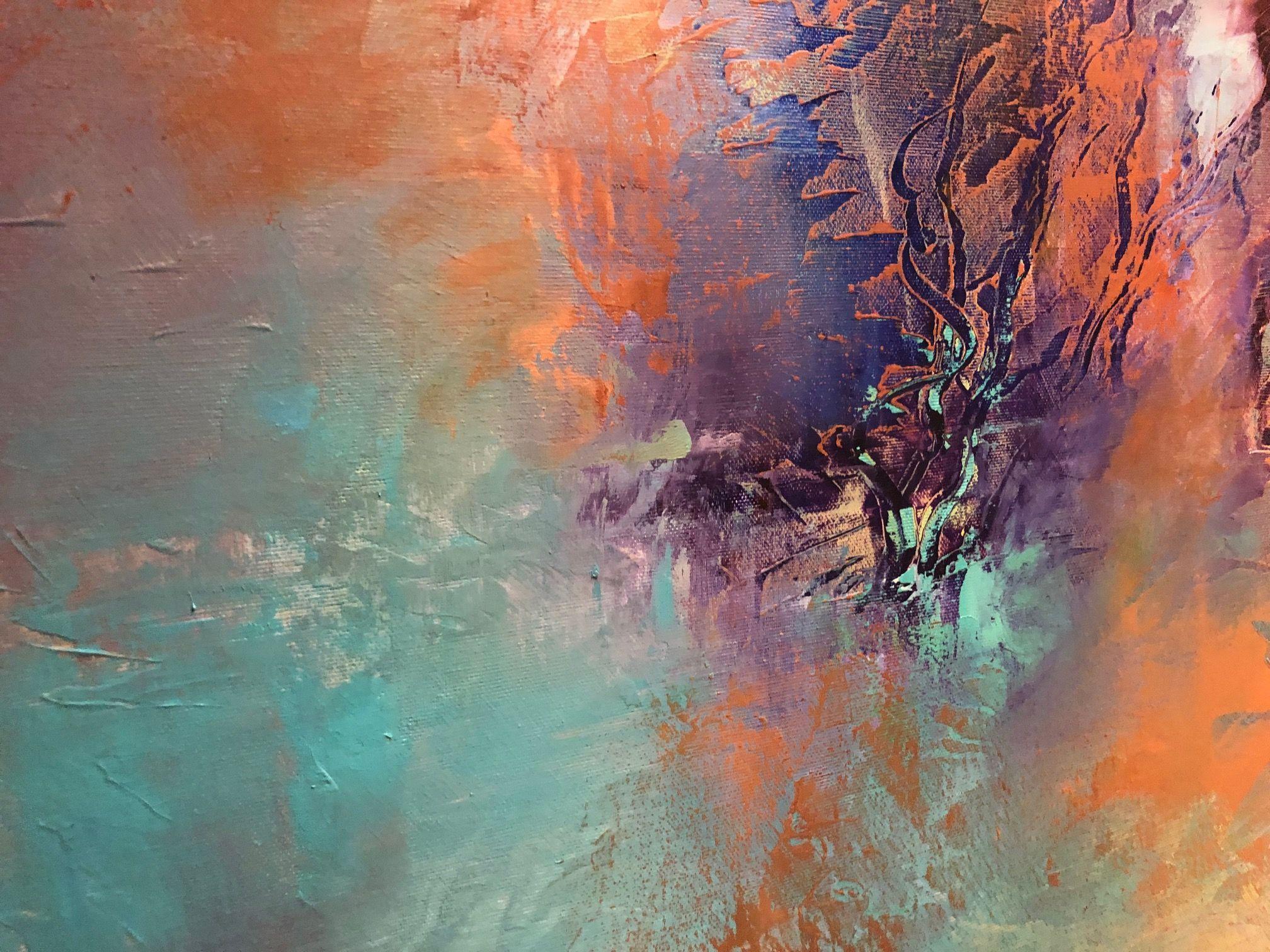 Antico tappeto turco, Pittura, Olio su tela 1