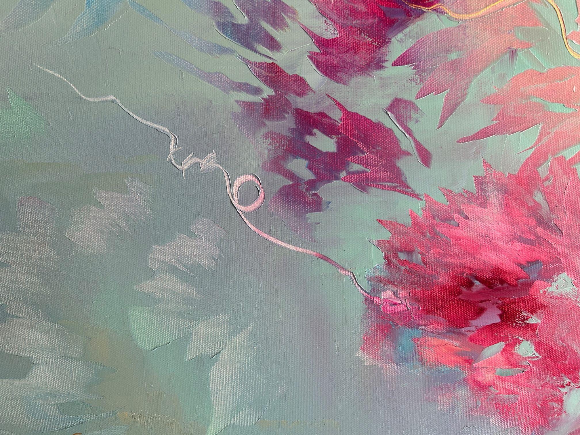 Rosa Limonade, Gemälde, Öl auf Leinwand (Expressionismus), Painting, von Ludmila Budanov