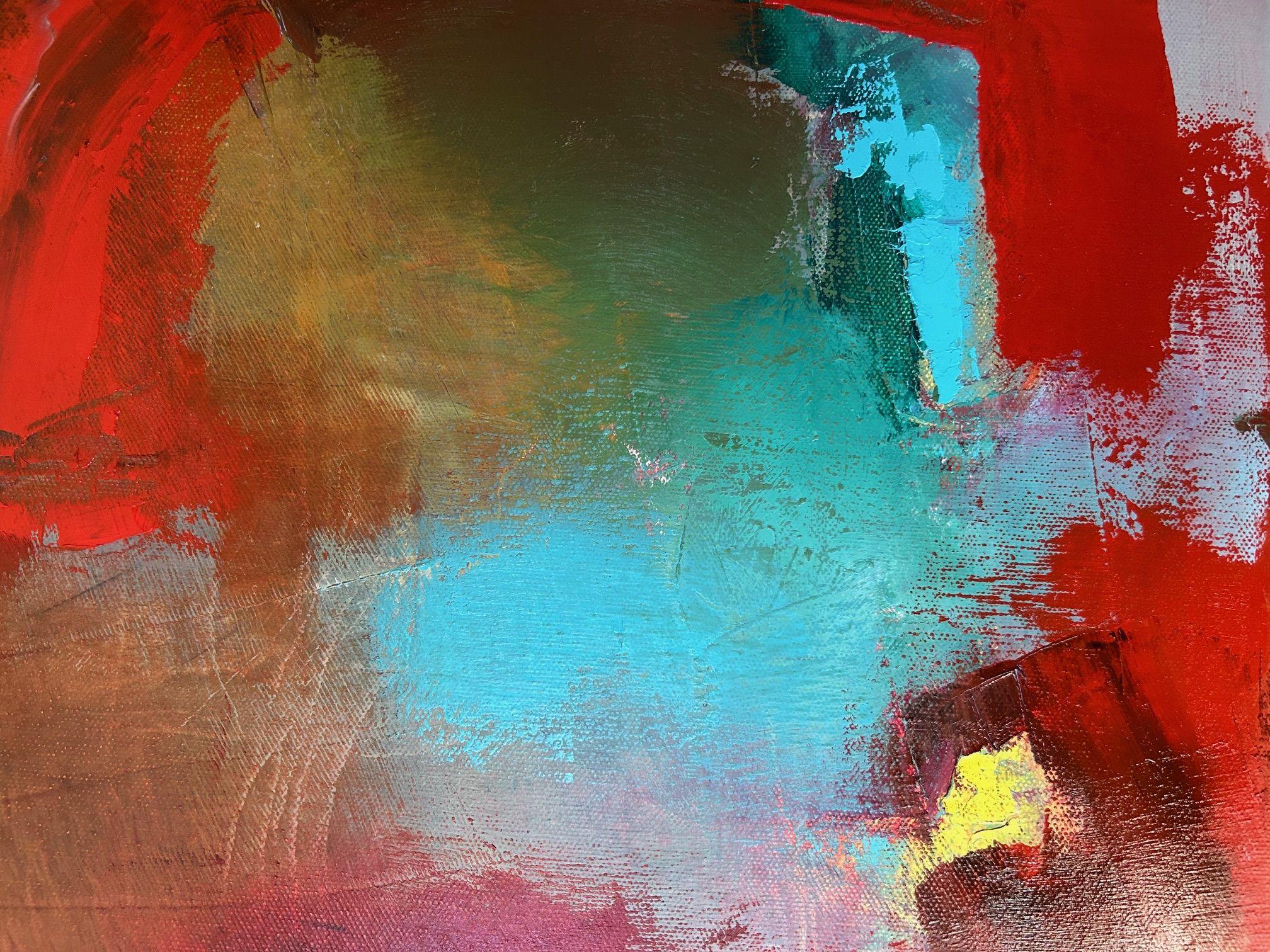 Red line, Painting, Oil on Canvas For Sale 2