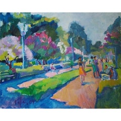 In the park. 2009, oil on canvas, 40x50 cm