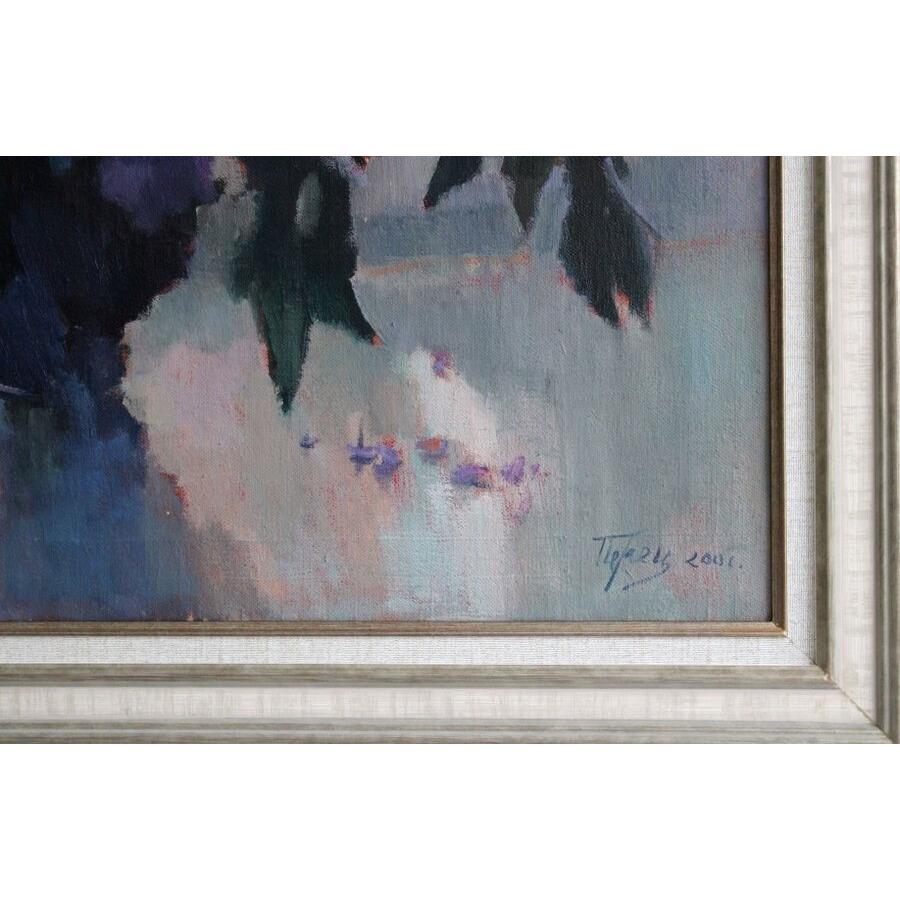 Lillà. 2001, olio su tela, 70x90 cm - Painting Impressionismo di Ludmila Perec