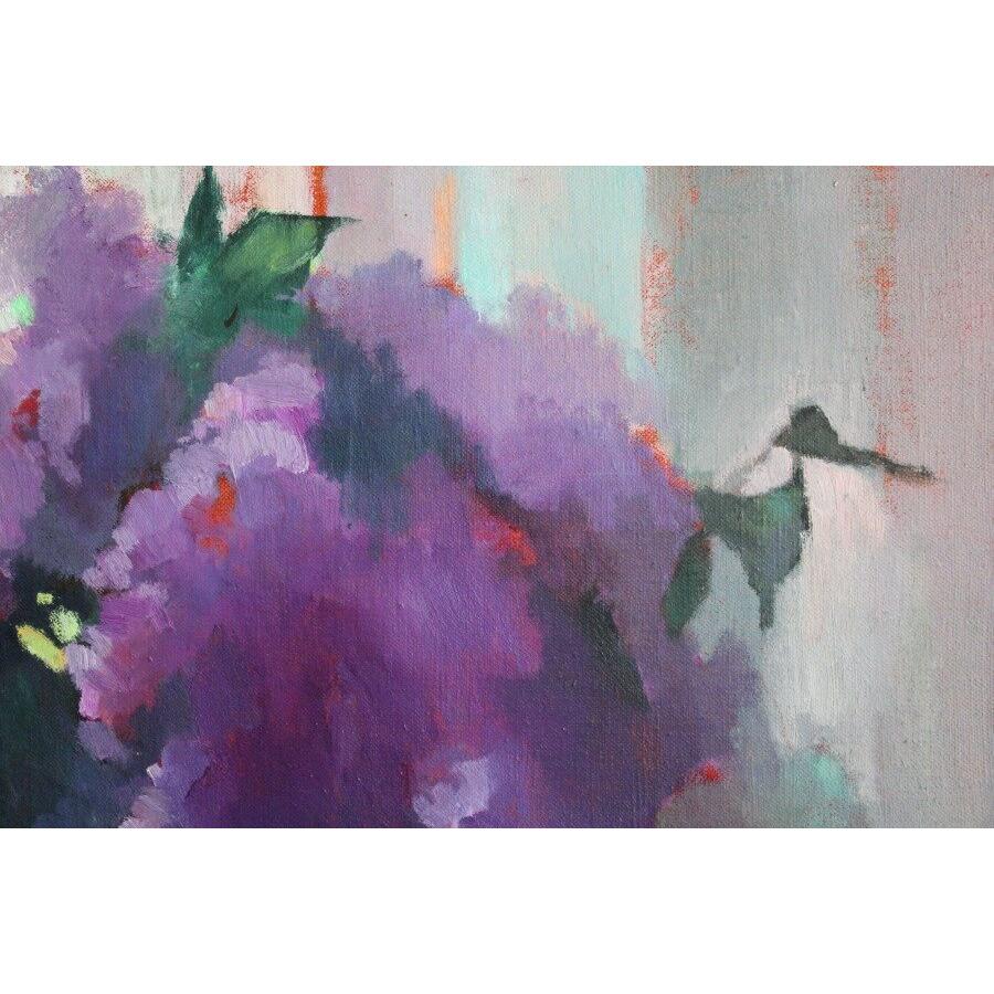 Lillà. 2001, olio su tela, 70x90 cm in vendita 1
