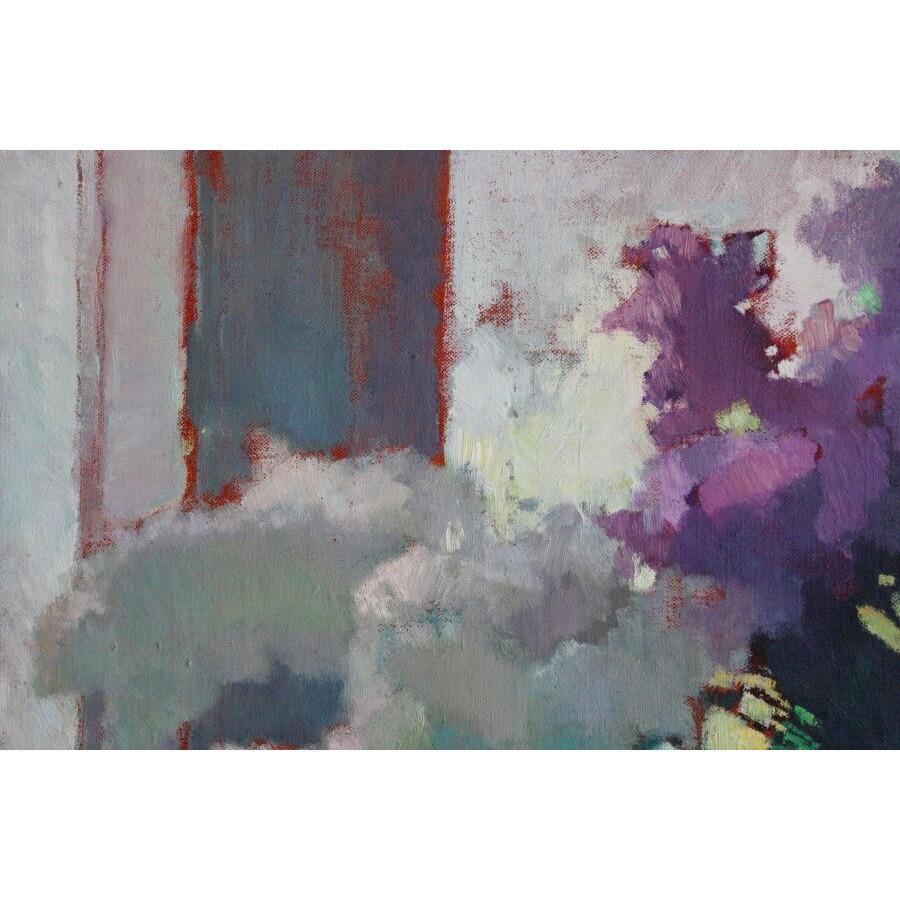 Lillà. 2001, olio su tela, 70x90 cm in vendita 2