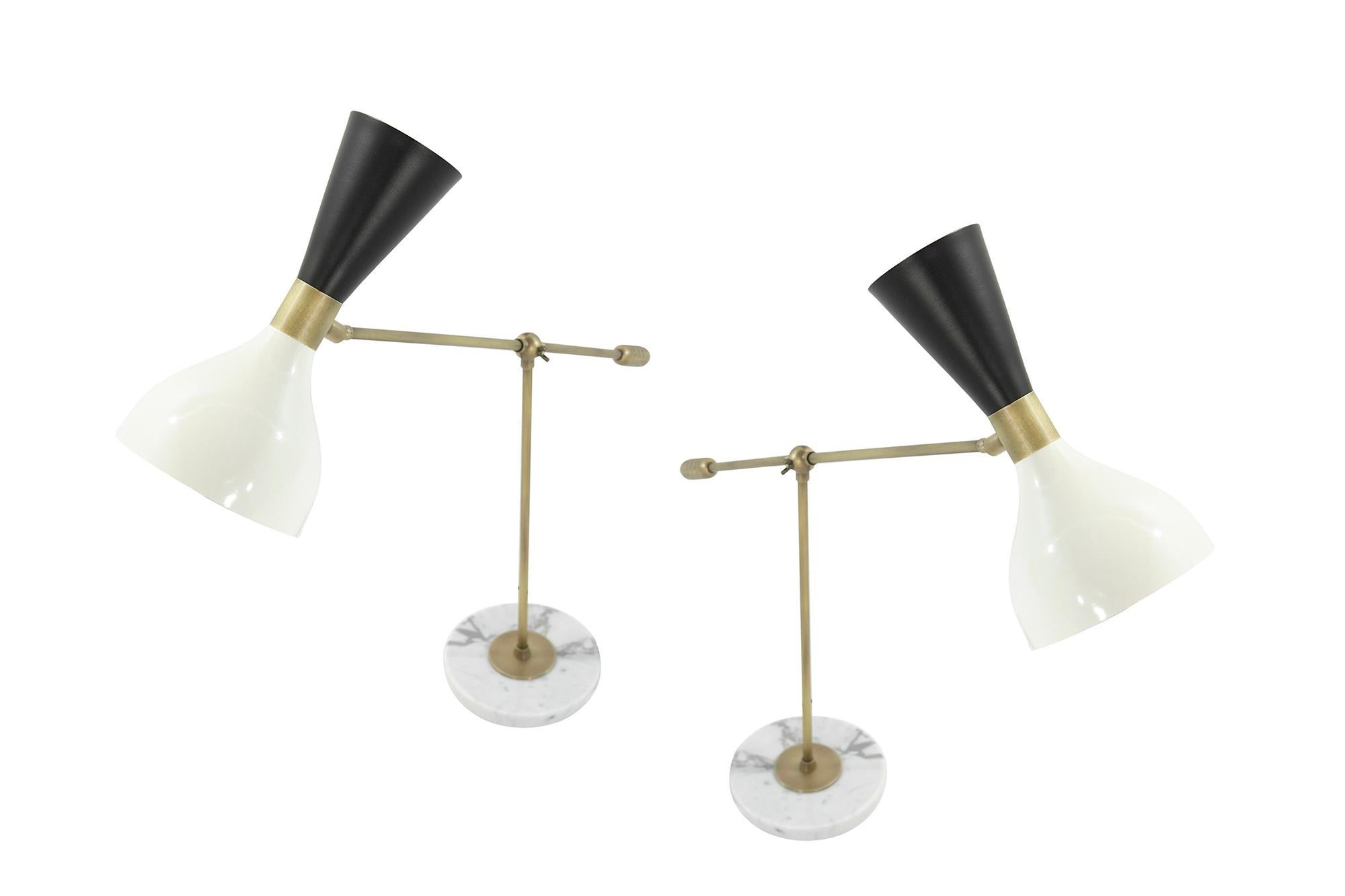 Mid-Century Modern Lampes de table « Ludo » en vente