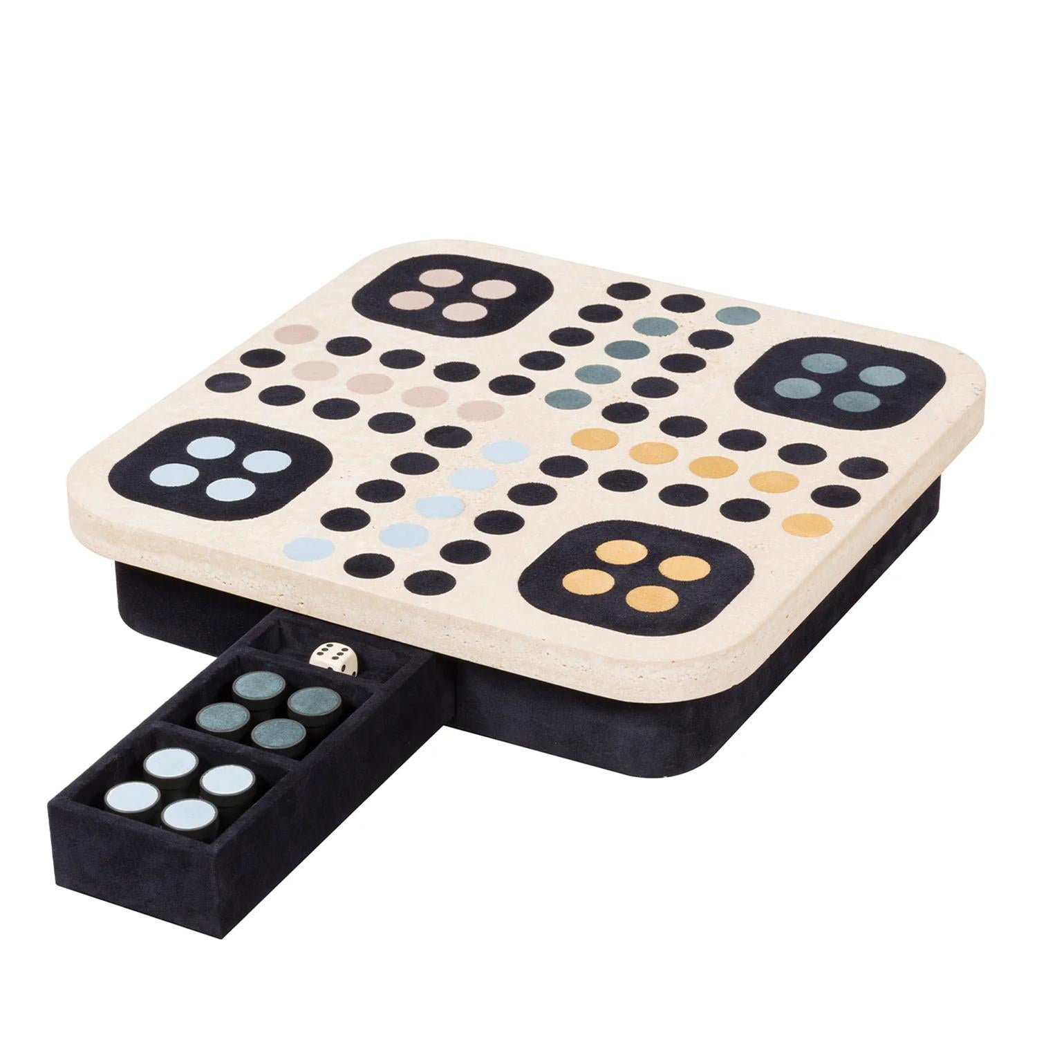 italien Jeu Ludo Travertin en vente