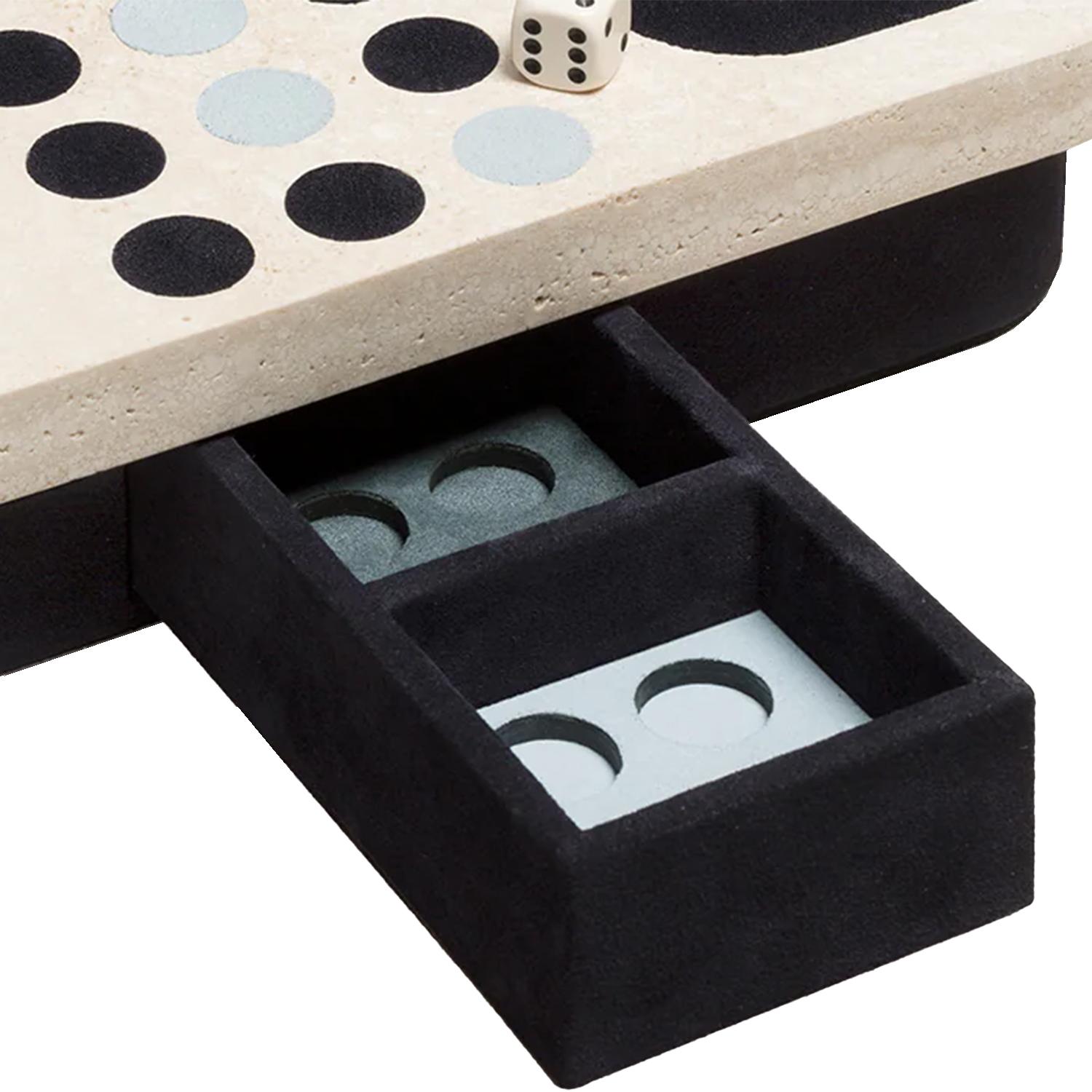 XXIe siècle et contemporain Jeu Ludo Travertin en vente