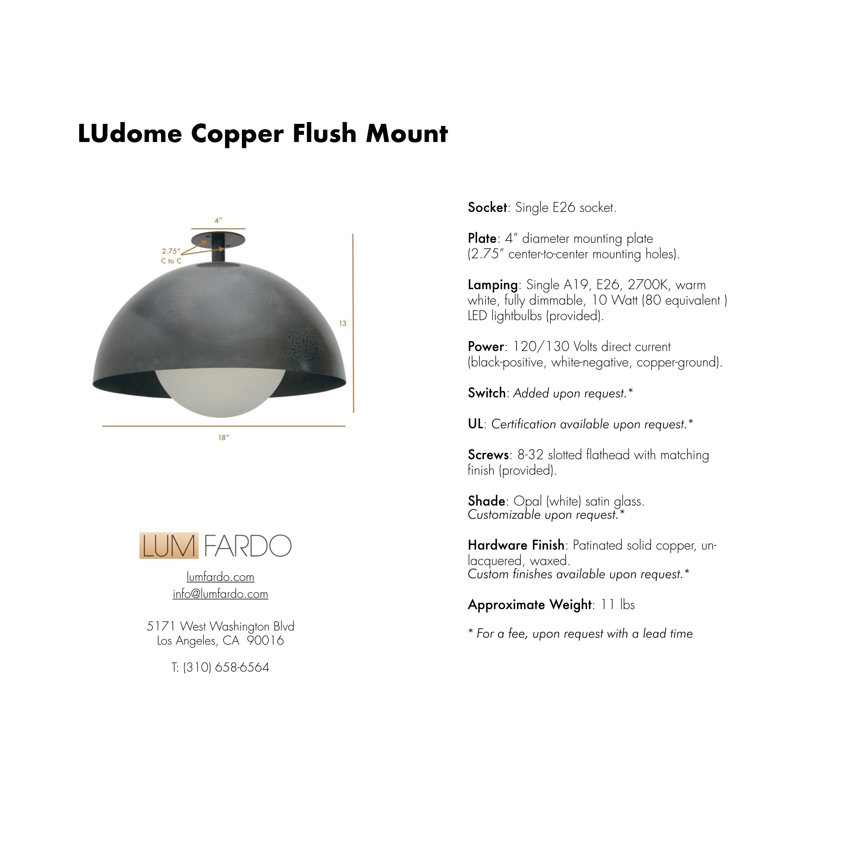 LUdome Copper Flush Mount For Sale 5