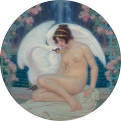 Leda and the Swan by Ludovic Alleaume