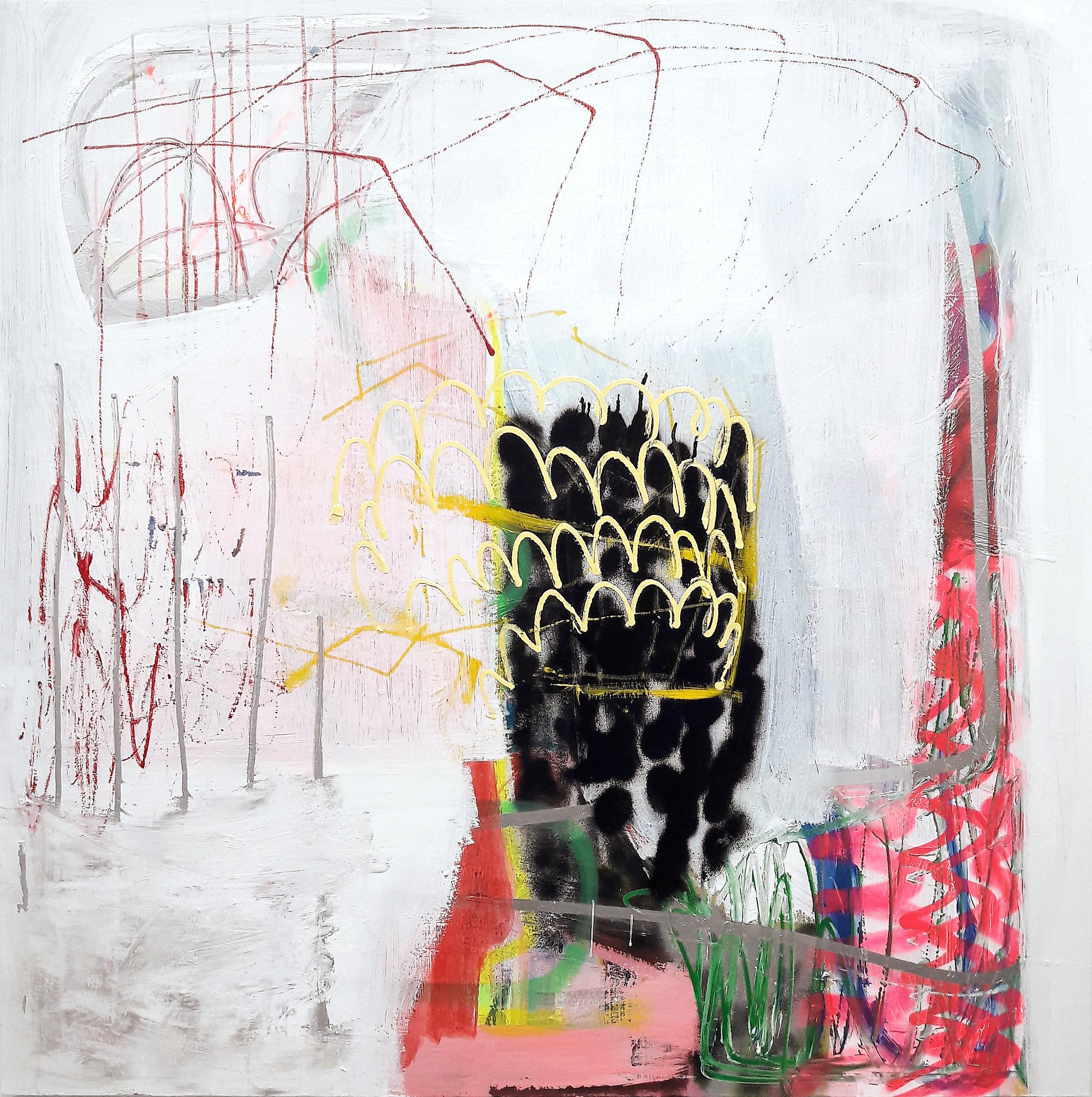 Ananas spritz (Pittura astratta) 

Acrilico, vernice spray su tela - Senza cornice

Ludovic Dervillez è un pittore astratto francese. Il suo lavoro esplora l'amalgama di spontaneità, materialità ed emozione attraverso una visualizzazione di colori e