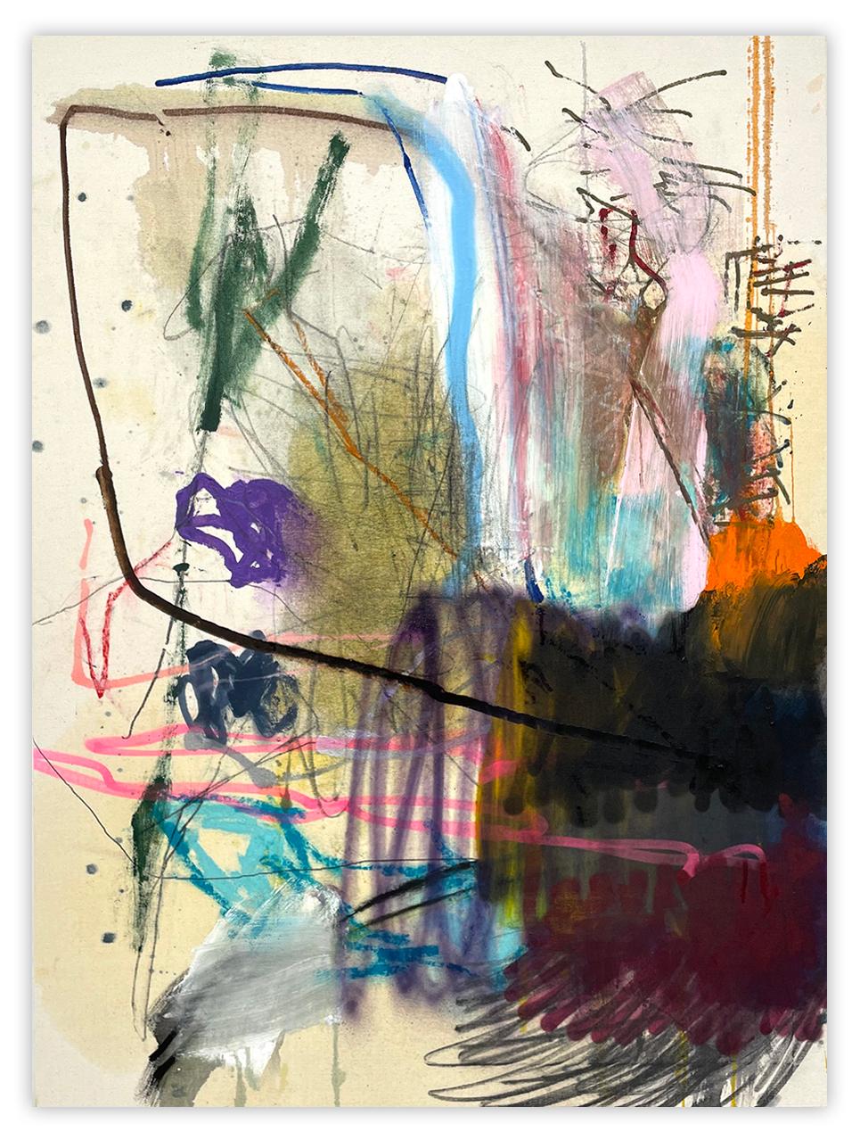 Daybreak (Abstract Painting)
Mixed Media on Canvas — Unframed.

This artwork will be shipped rolled in a dent-resistant tube.
This method is especially safe for large works, and provides lower shipping costs as well. 
Rolled works can be easily