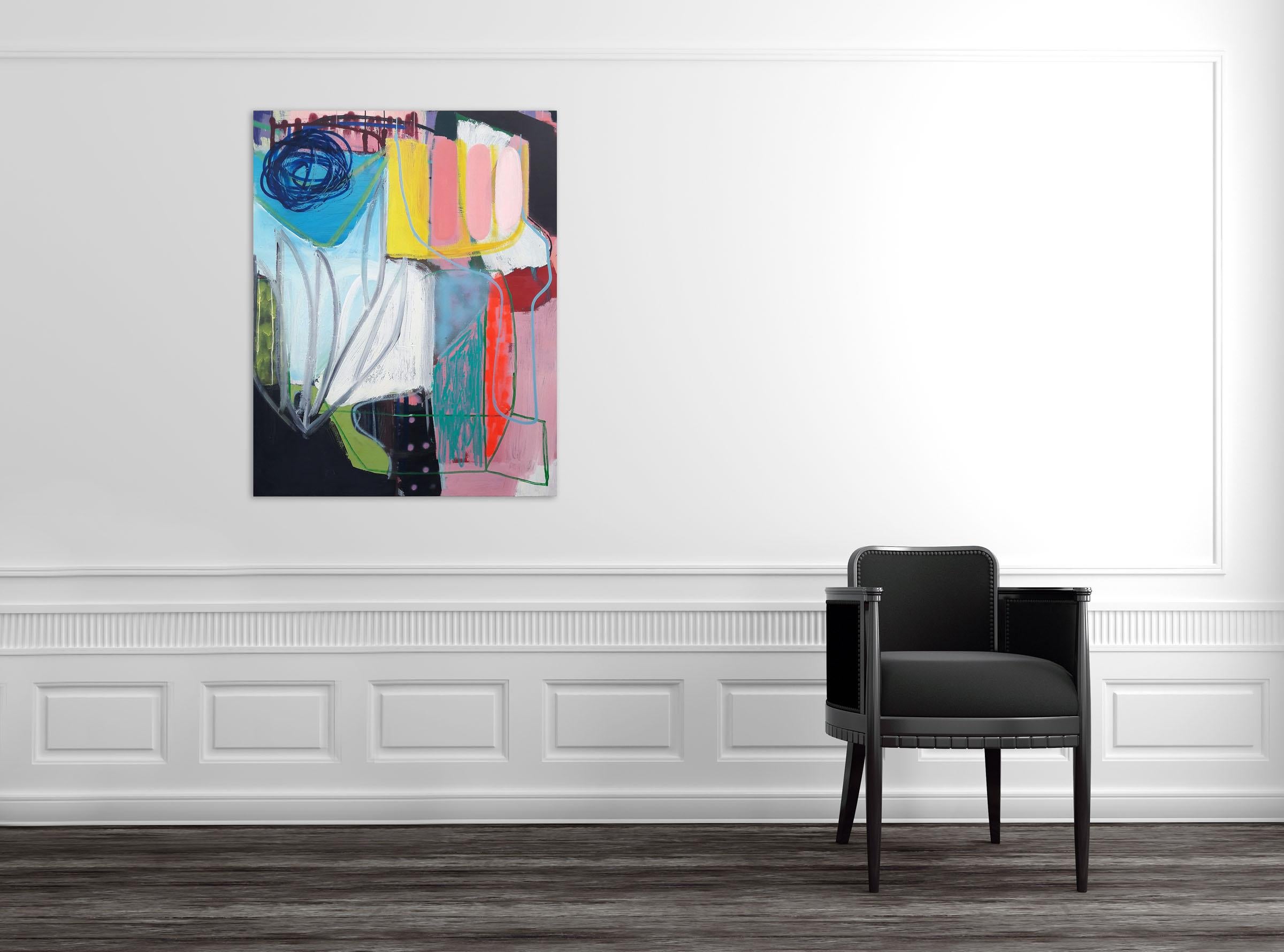 Delight (Abstract Painting) 

Acrylic, spray paint, oil stick on canvas - Unframed

Ludovic Dervillez is a French abstract painter. His work explores the amalgamation of spontaneity, materiality, and emotion through a visual display of color and