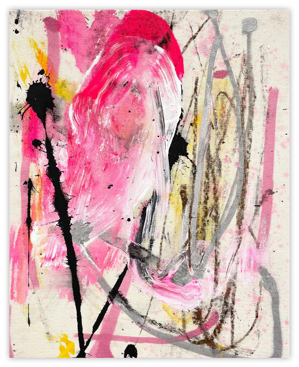 Slightly Tart (Abstract Painting)
Mixed Media on Canvas — Unframed.

Ludovic Dervillez is a French abstract painter. His work explores the amalgamation of spontaneity, materiality, and emotion through a visual display of color and dynamic gestures.