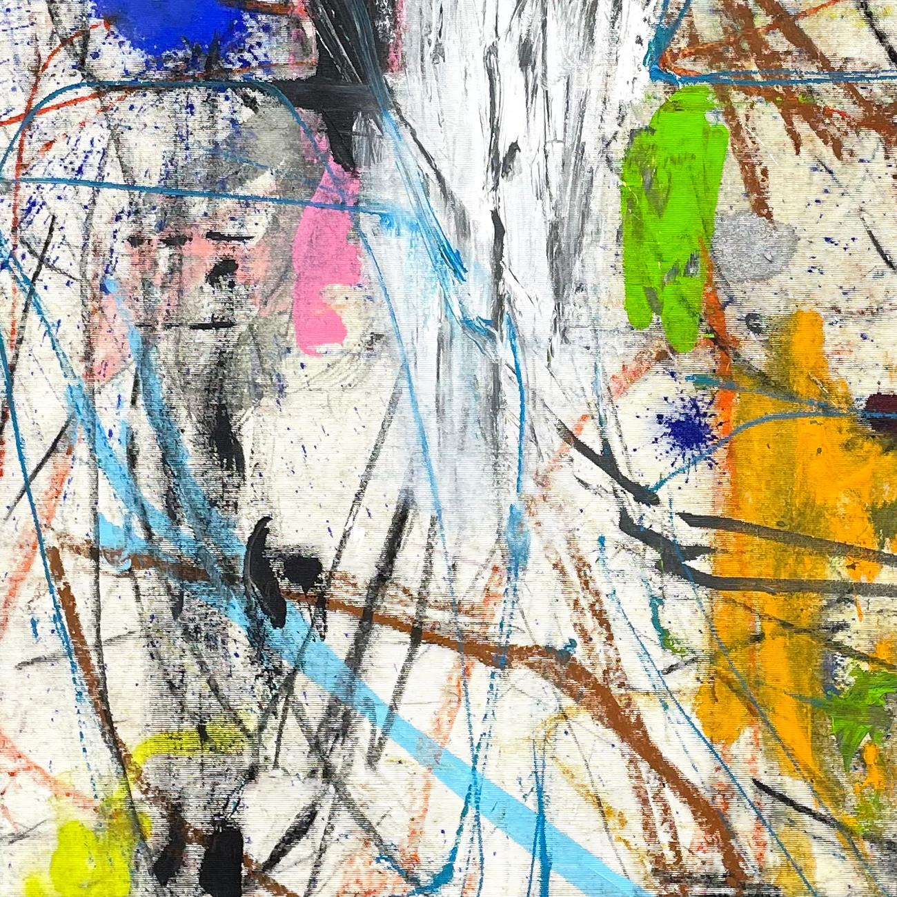 Senza titolo 41 (Pittura astratta) - Painting Astratto di Ludovic Dervillez