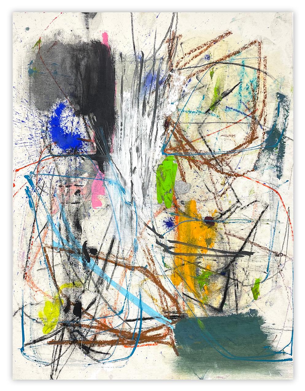 Untitled 41 (Abstract Painting)
Mixed Media on Canvas — Unframed.
This artwork will be shipped rolled in a dent-resistant tube.
This method is especially safe for large works, and provides lower shipping costs as well. 
Rolled works can be easily