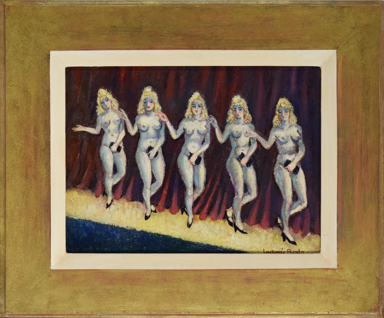 Cabaret Dancers (Cinq Sacs à Mains) by Ludovic-Rodo Pissarro, School of Paris