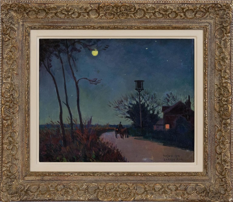 Ludovic-Rodo Pissarro - Calèche sur le chemin d'Ashford le soir by ...