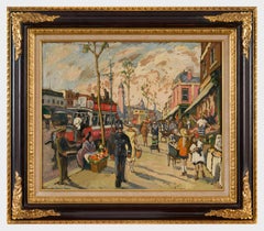 Chiswick High Road, London by Ludovic-Rodo Pissarro - Oil painting, London scene
