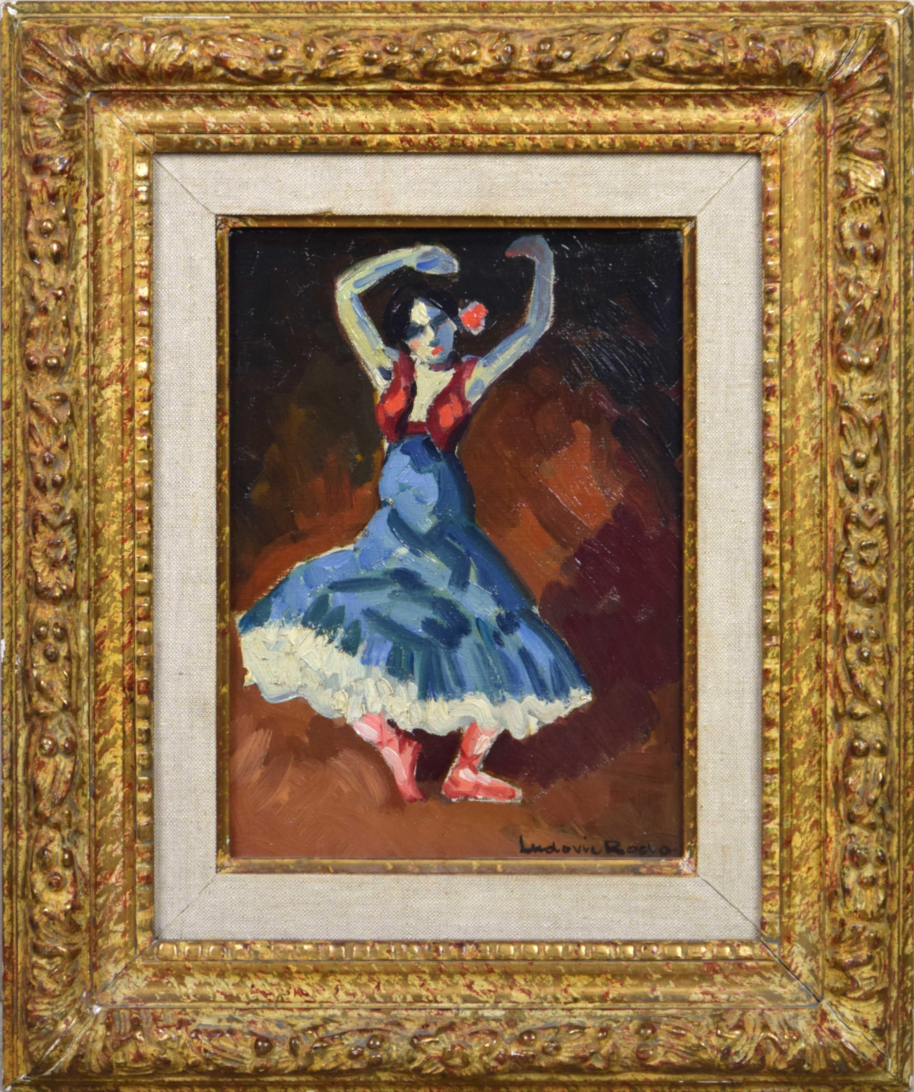 Ludovic-Rodo Pissarro Portrait Painting - Danseuse Espagnole by LUDOVIC RODO PISSARRO - Fauvist Painting of Spanish Dancer