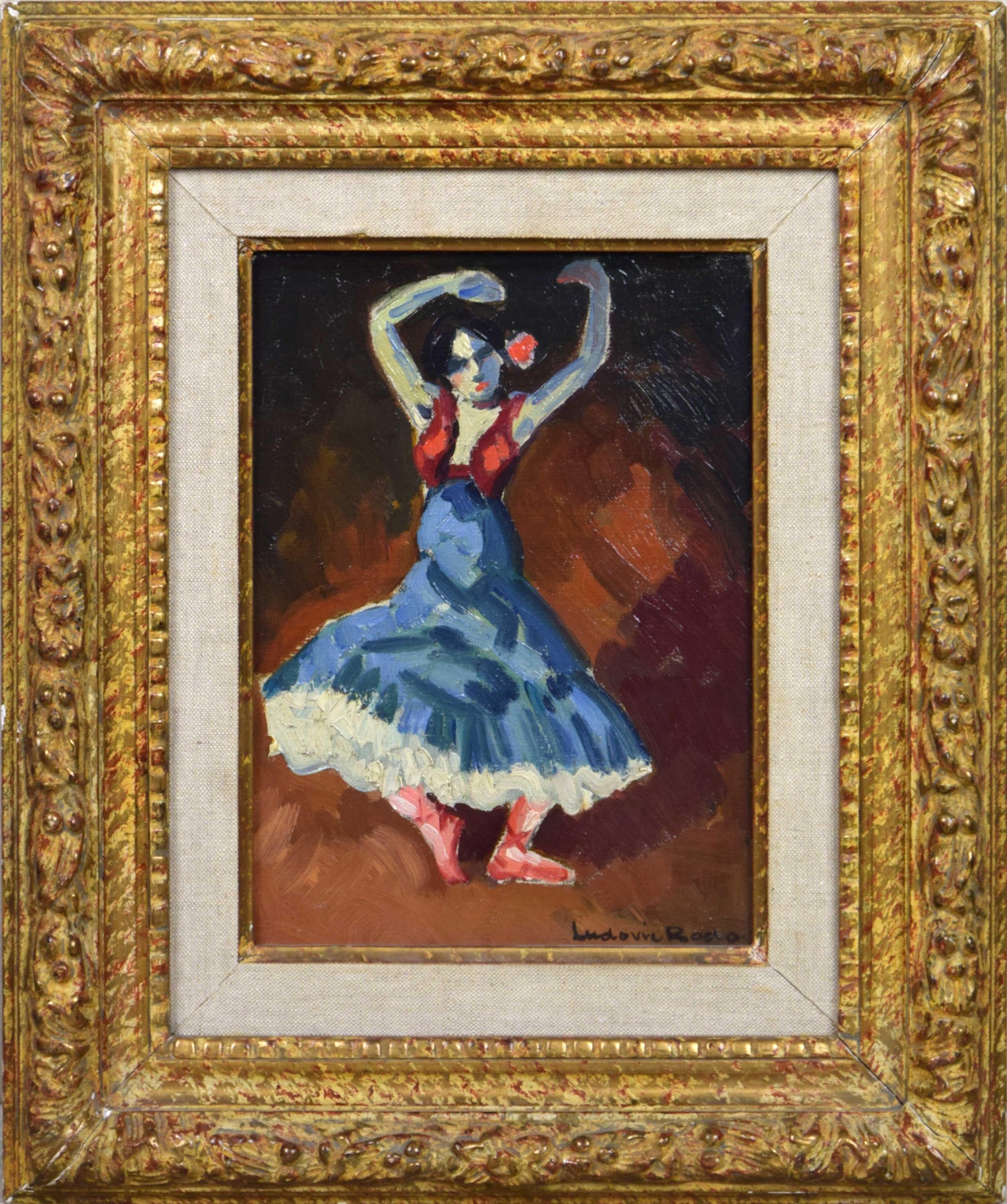Ludovic Rodo Pissarro Danseuse Espagnole By Ludovic Rodo Pissarro Fauvist Painting Of Spanish Dancer At 1stdibs