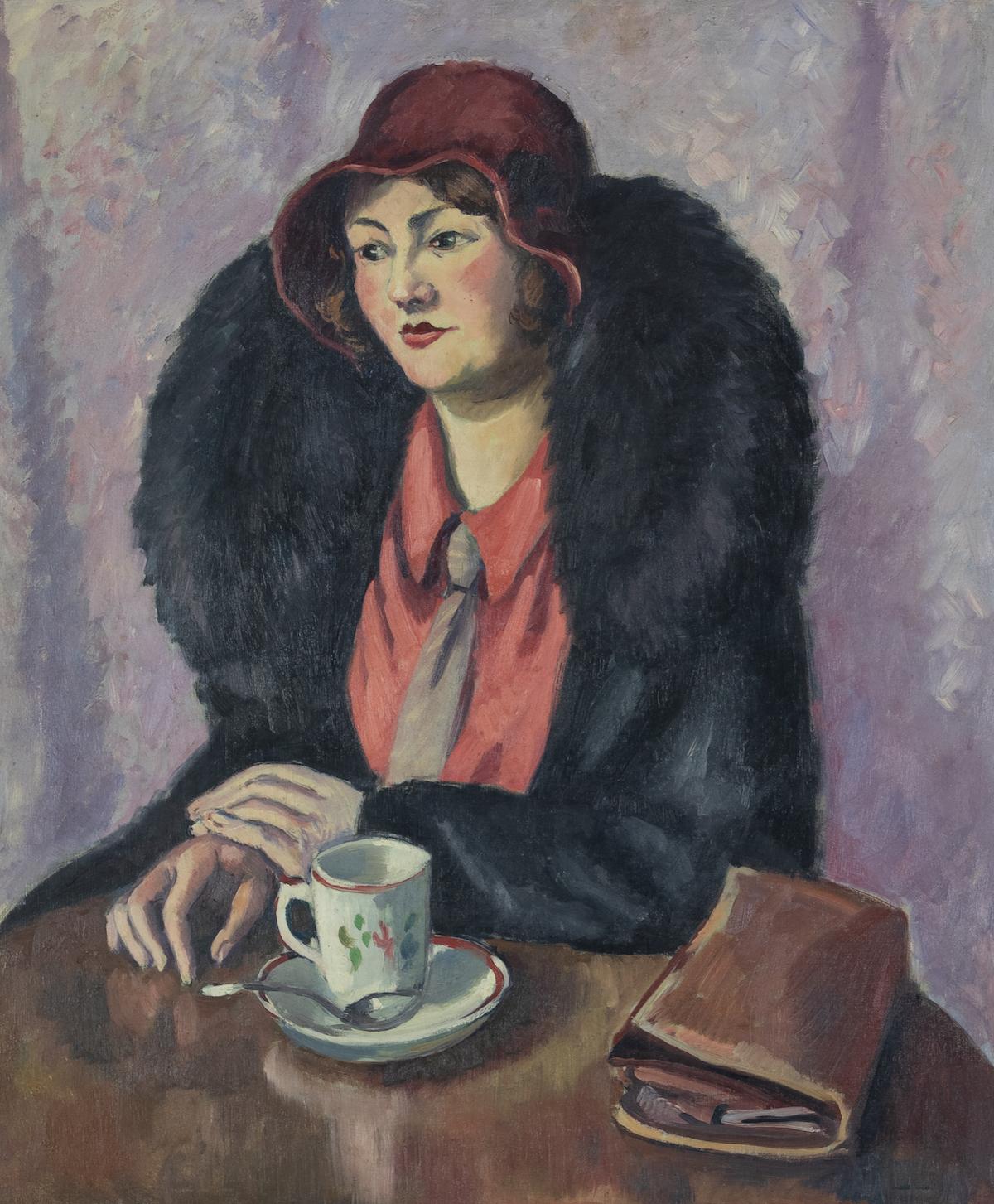 Femme à la cravatte by Ludovic-Rodo Pissarro - Portrait painting