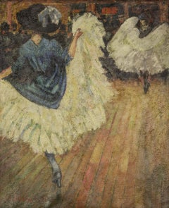 Antique French Cancan by Ludovic-Rodo Pissarro - Post-Impressionist painting, c. 1906