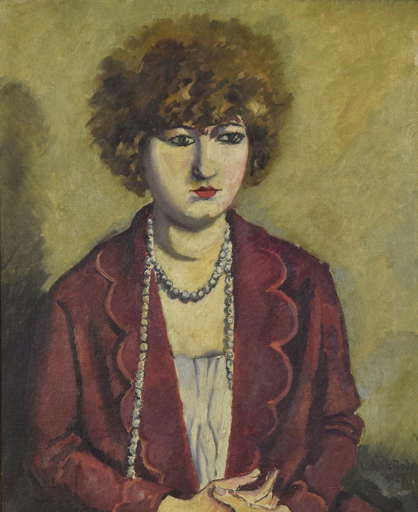 Le Collier de Perles by Ludovic-Rodo Pissarro - Portrait painting