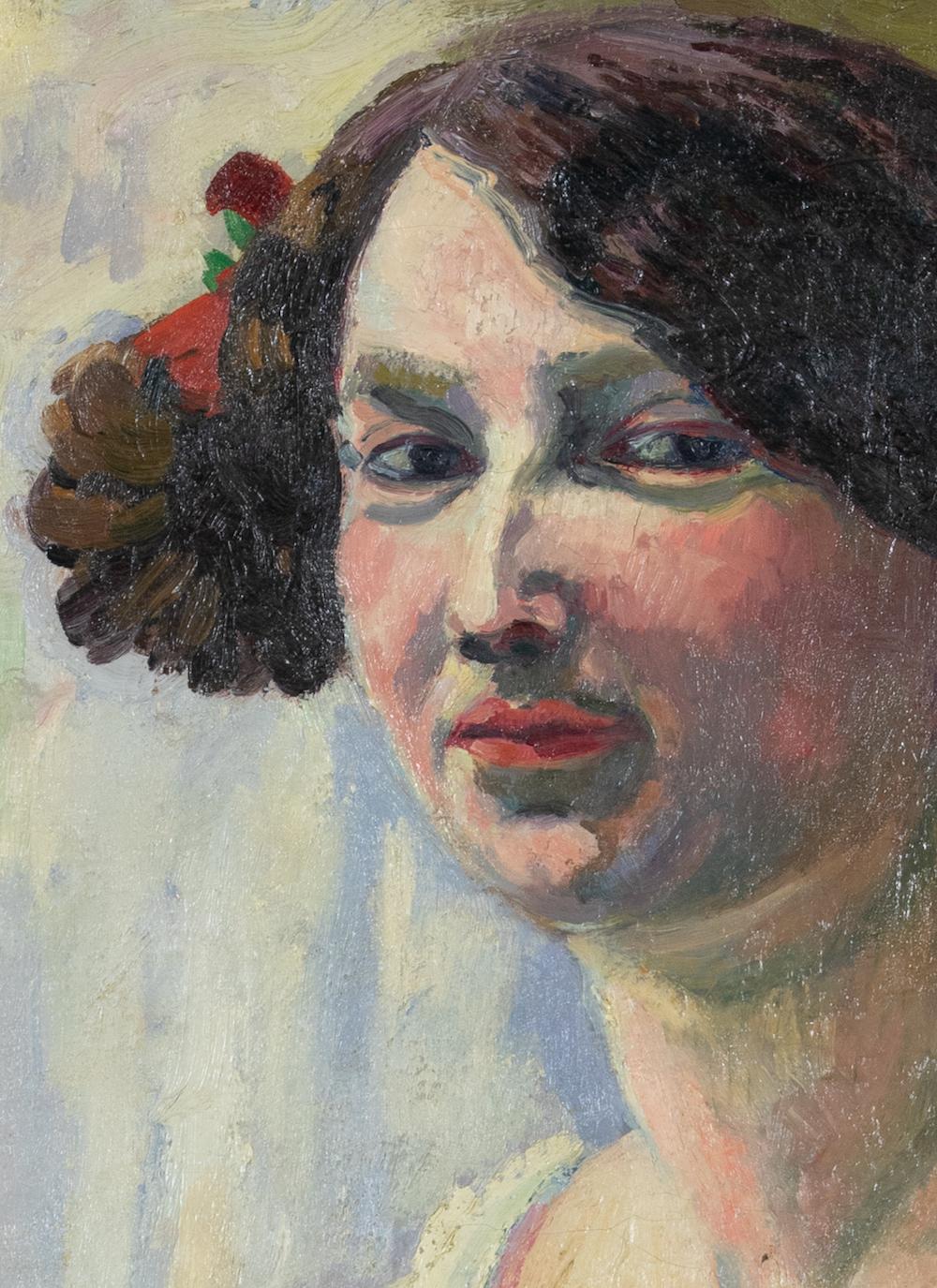 Porträt einer Frau von Ludovic-Rodo Pissarro - Porträtgemälde im Angebot 2