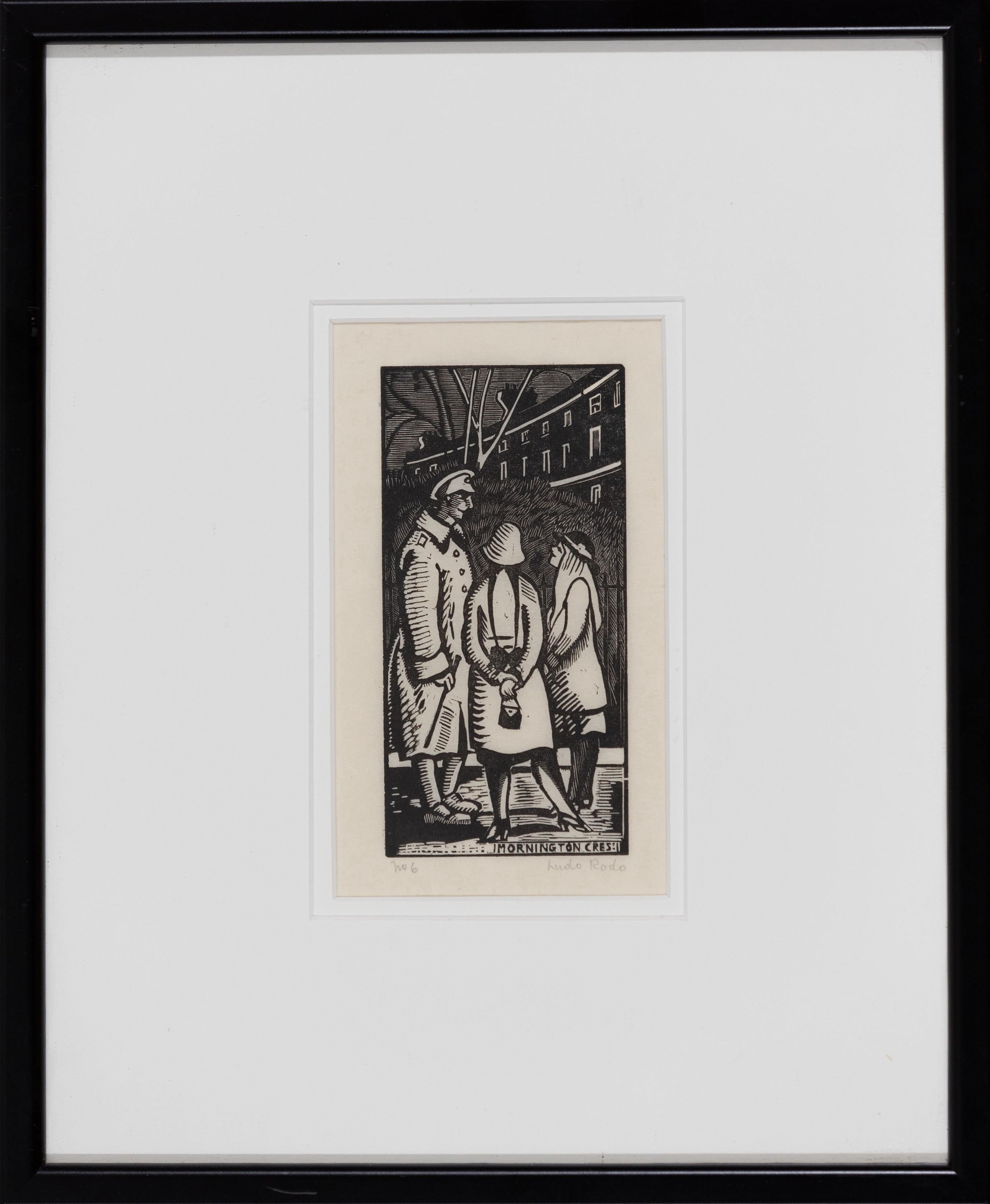 Mornington Crescent by Ludovic-Rodo Pissarro - Woodcut 1