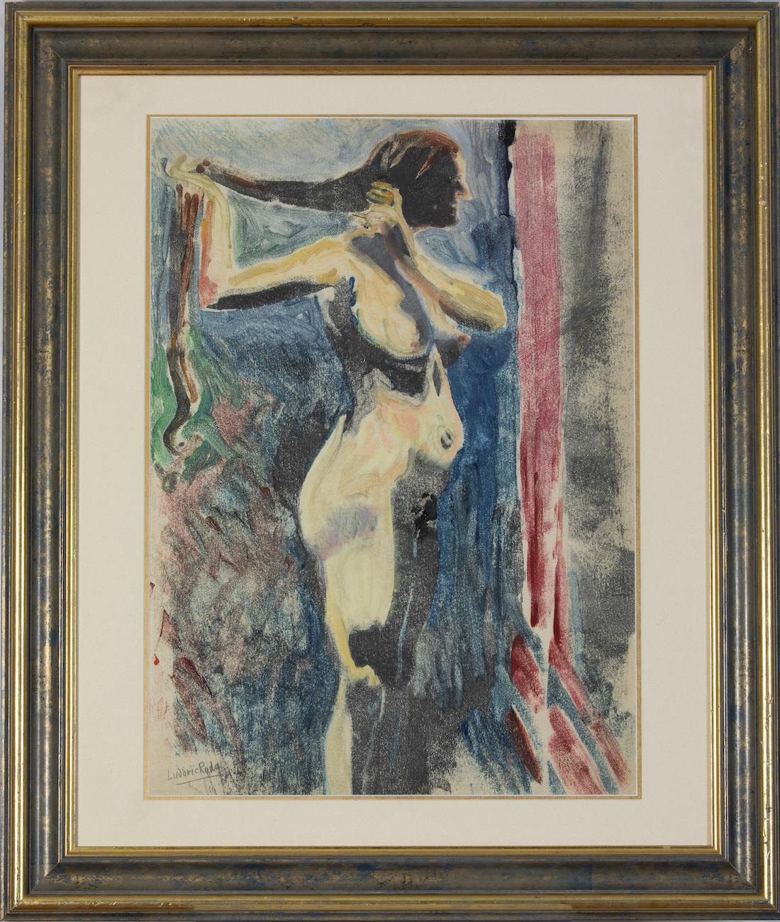 Nude by Ludovic-Rodo Pissarro - Monotype  For Sale 1