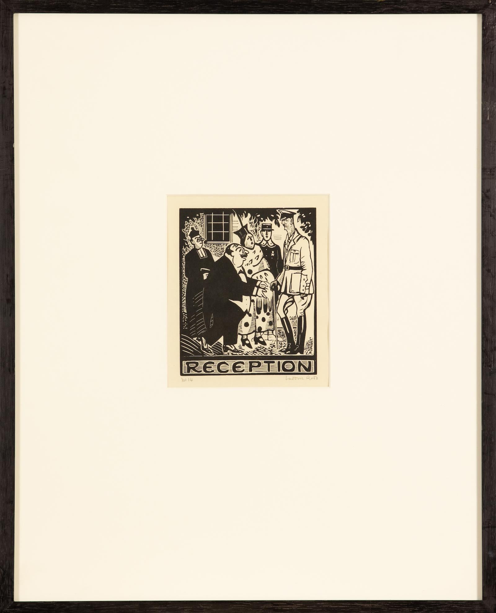 Recepción de Ludovic-Rodo Pissarro - Xilografía en venta 1