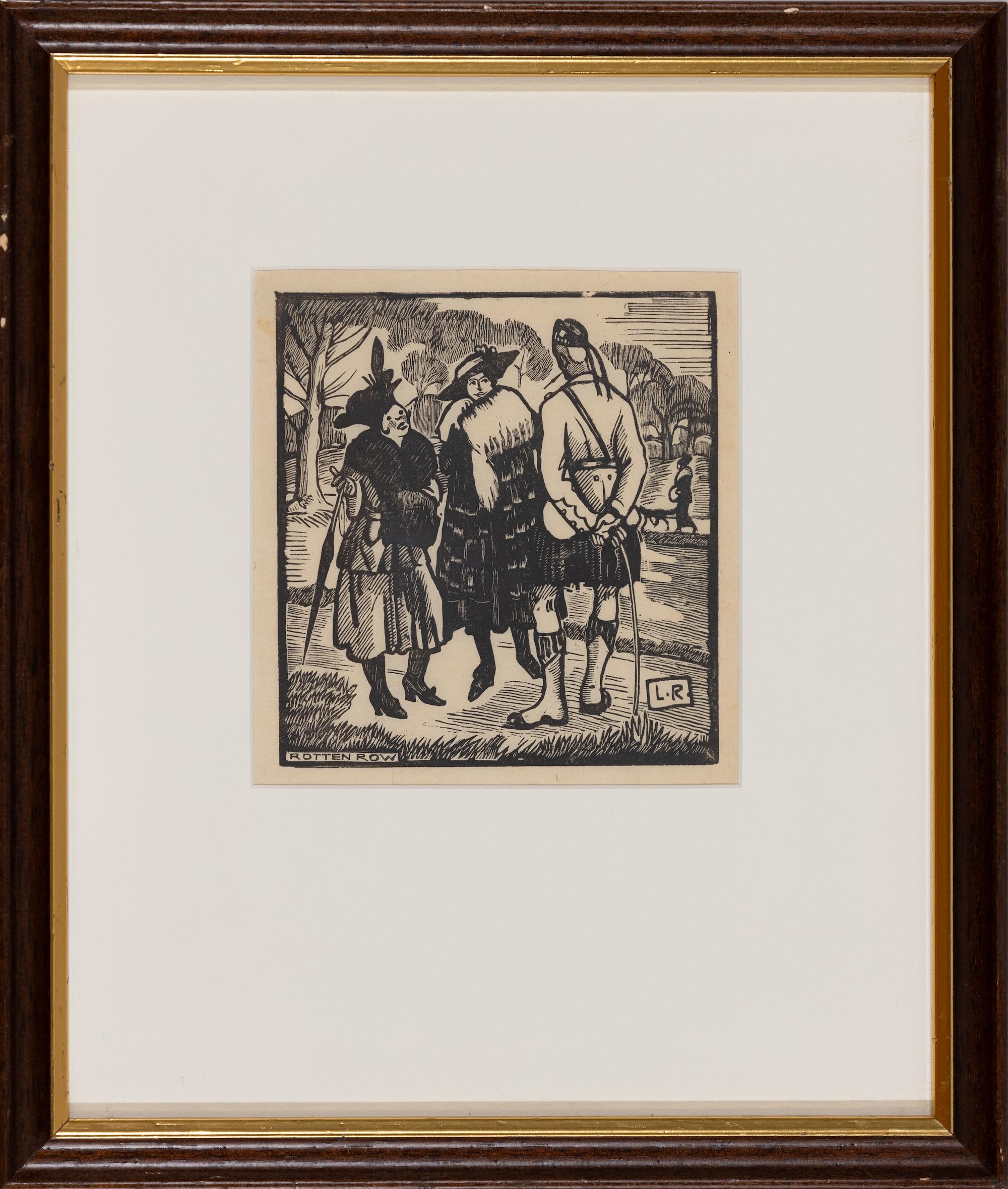 Rotten Row (Hyde Park) von Ludovic-Rodo Pissarro – Holzstiche im Angebot 1