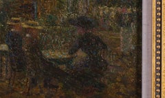 Belle Epoque Post Impressionist oil painting by French artist Ludovic Vallee