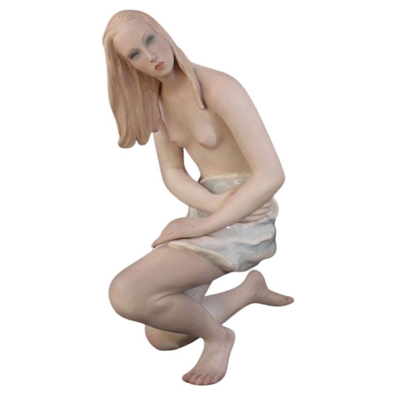 Ludovica Le Bertetti, Große Aktskulptur, Keramik, 1920er Jahre