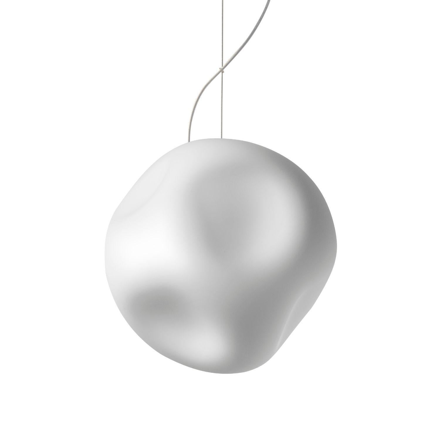 Ludovica & Palomba 'Hoba' Blown Glass Suspension Lamp for Foscarini For Sale 3