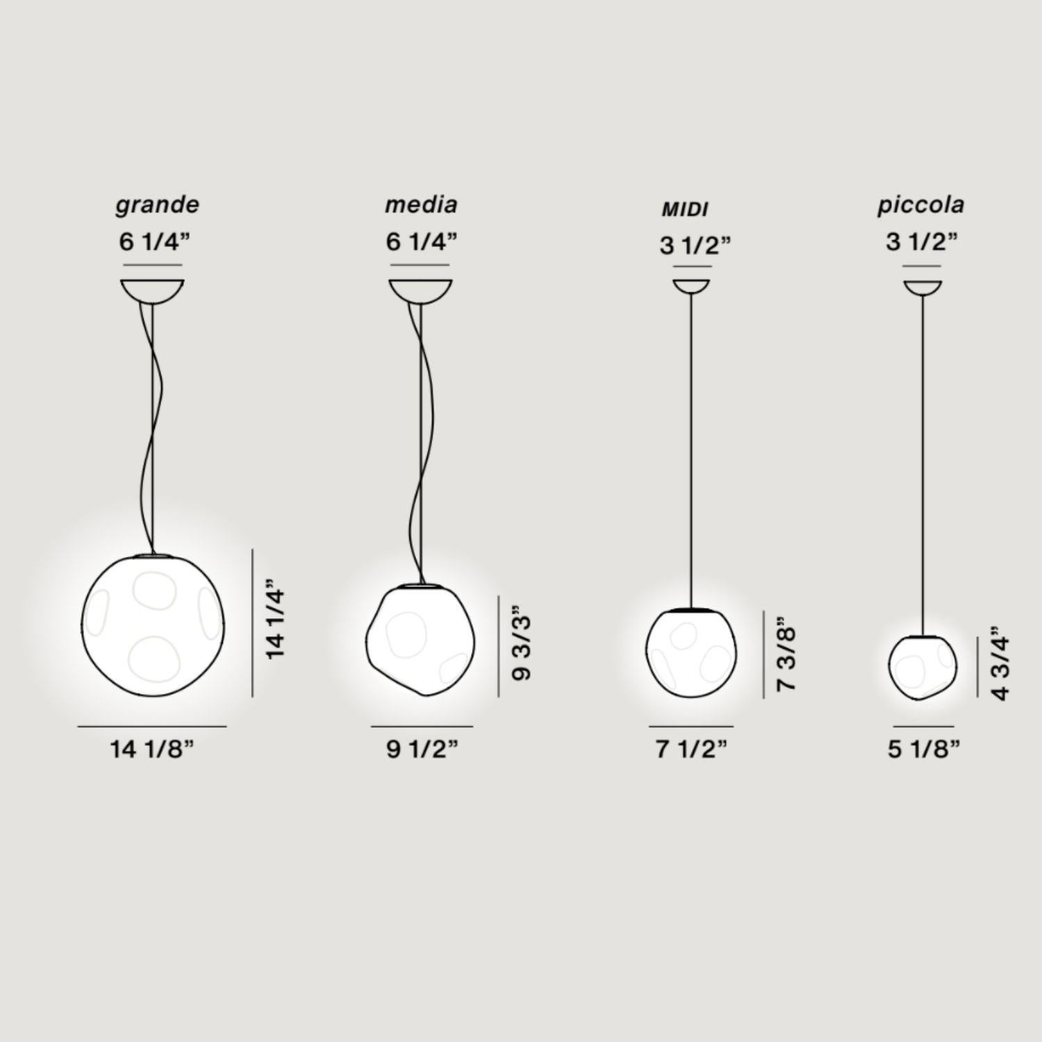 Painted Ludovica & Palomba 'Hoba' Blown Glass Suspension Lamp for Foscarini For Sale