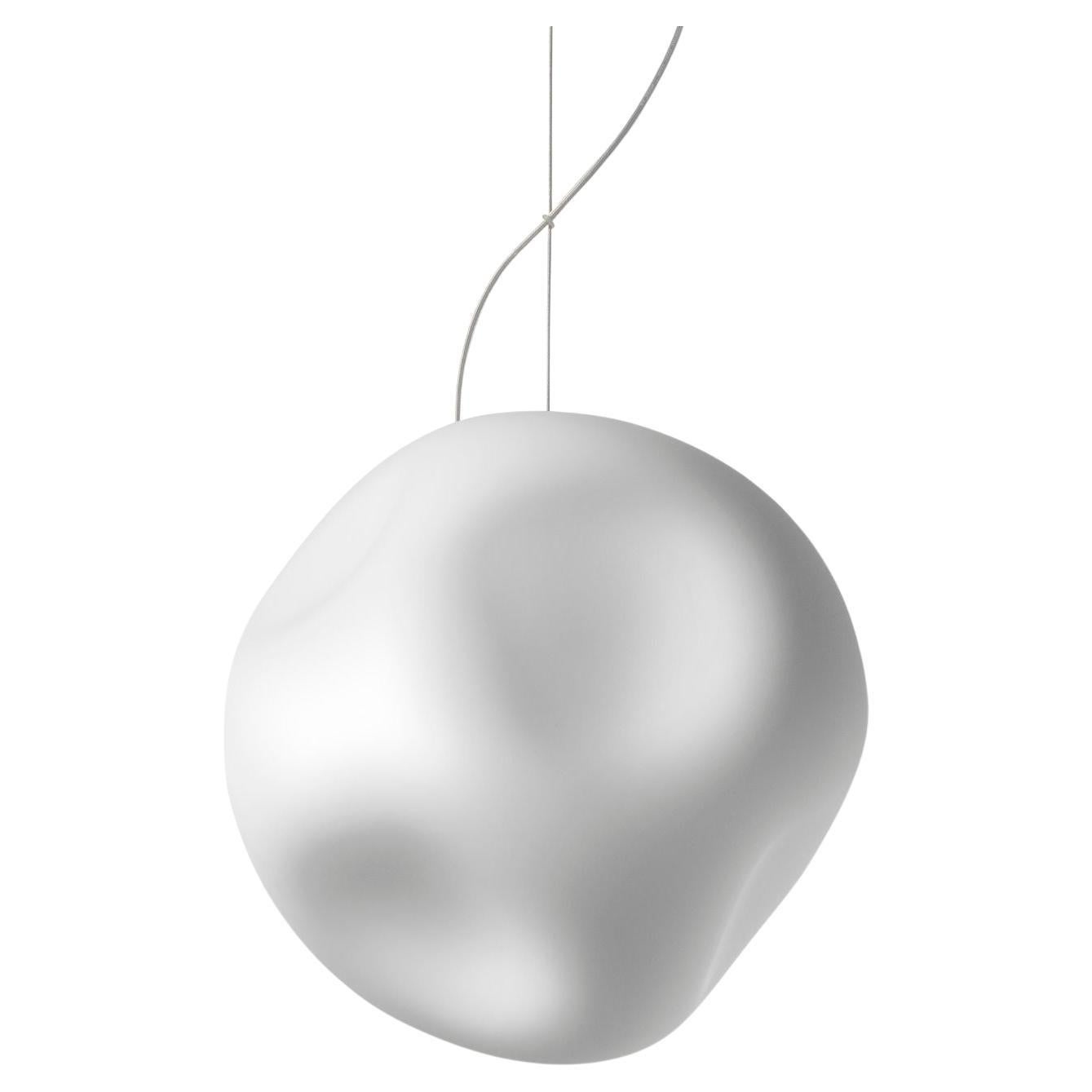 Ludovica & Palomba Large 'Hoba' Blown Glass Suspension Lamp for Foscarini