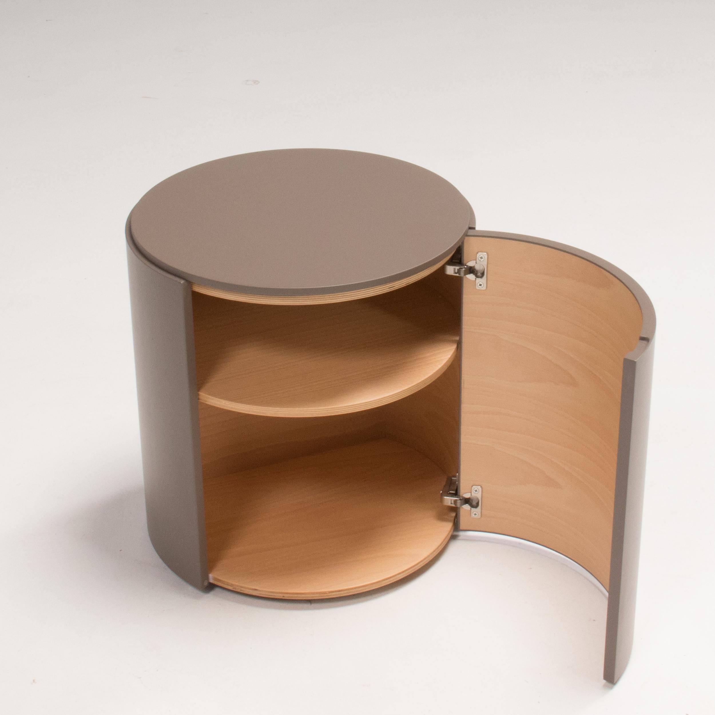 Ludovica & Roberto Palomba for Lema Top Grey Bedside Tables, Set of 2 In Good Condition In London, GB