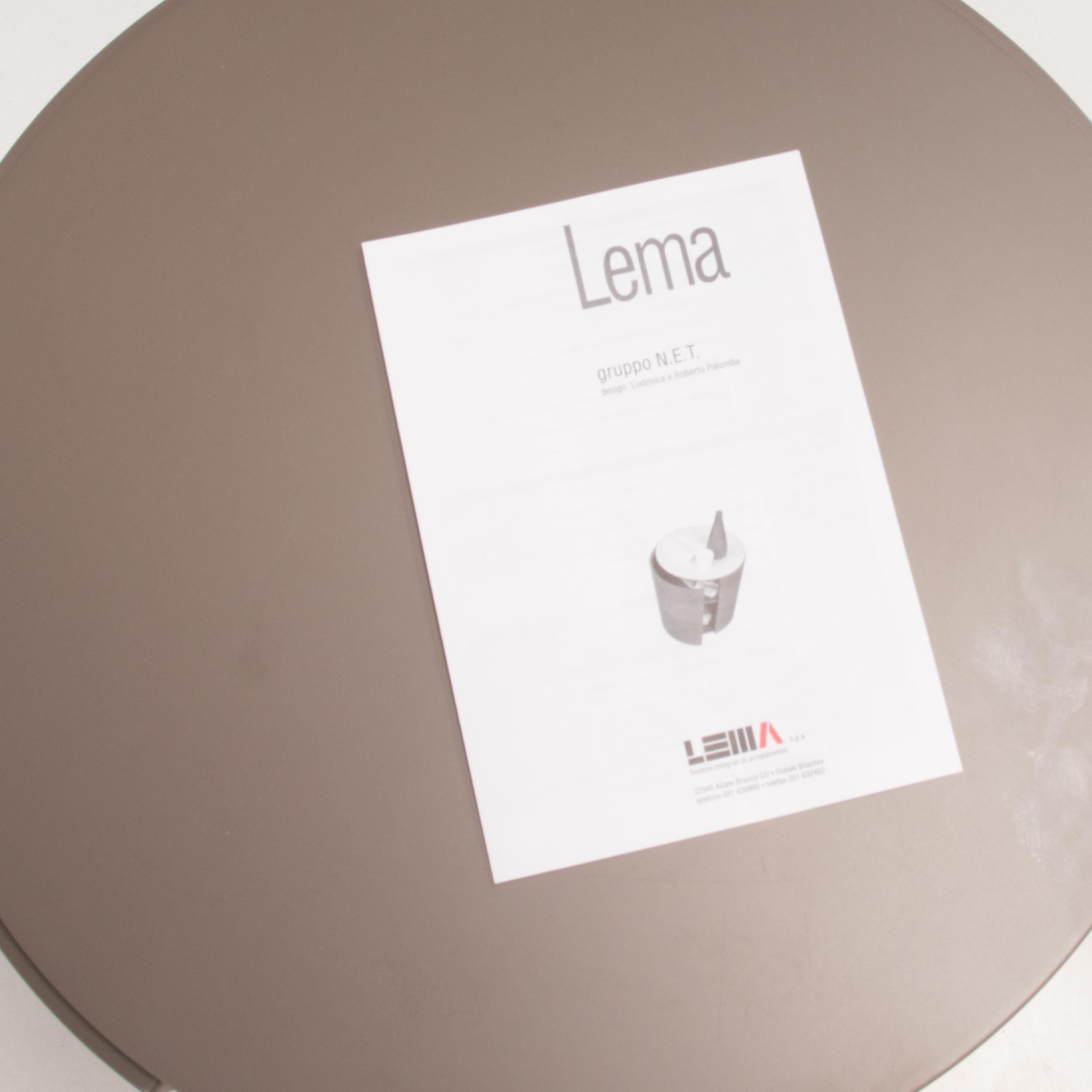 Ludovica & Roberto Palomba for Lema Top Grey Bedside Tables, Set of 2 1