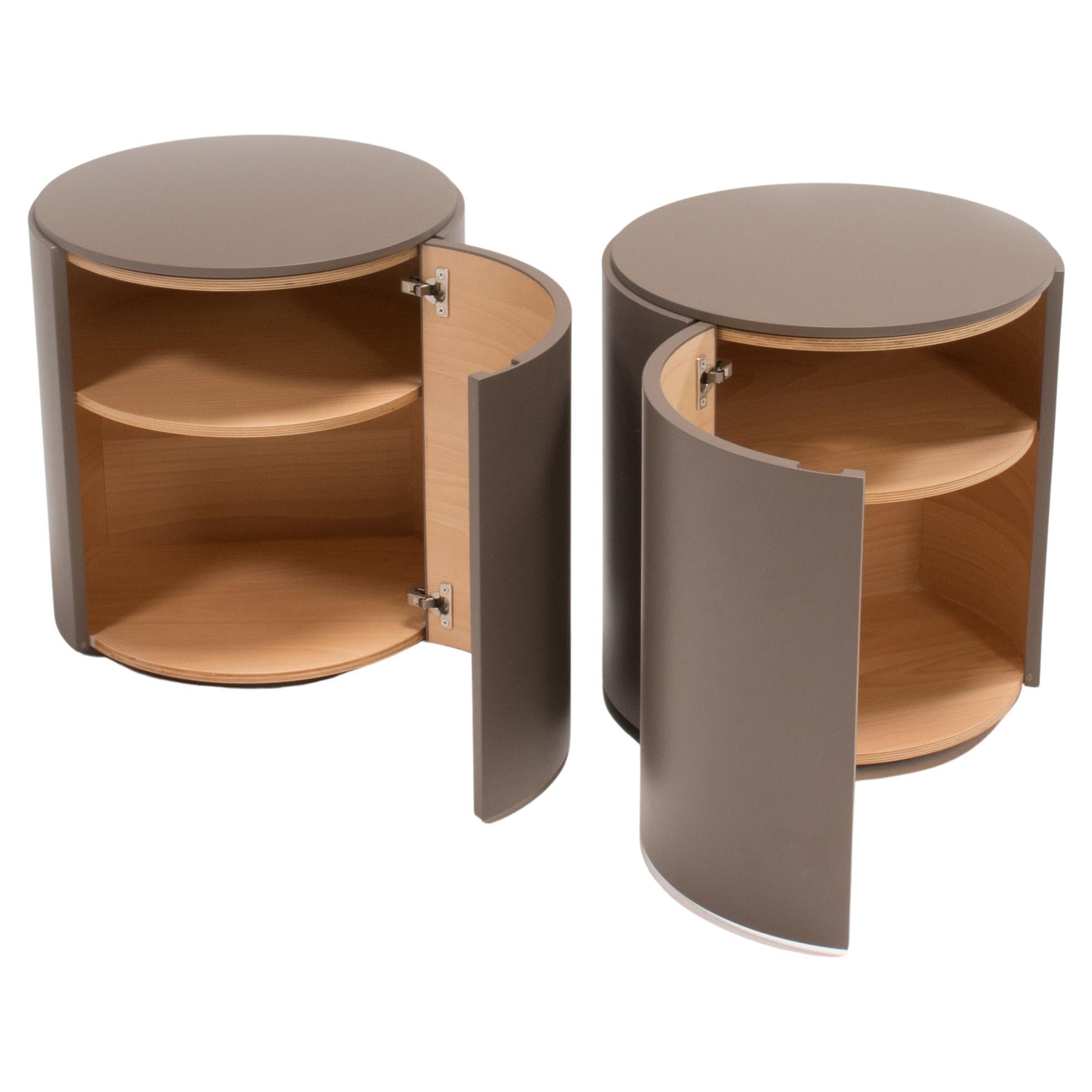 Ludovica and Roberto Palomba for Lema Top Grey Bedside Tables, Set of 2 ...