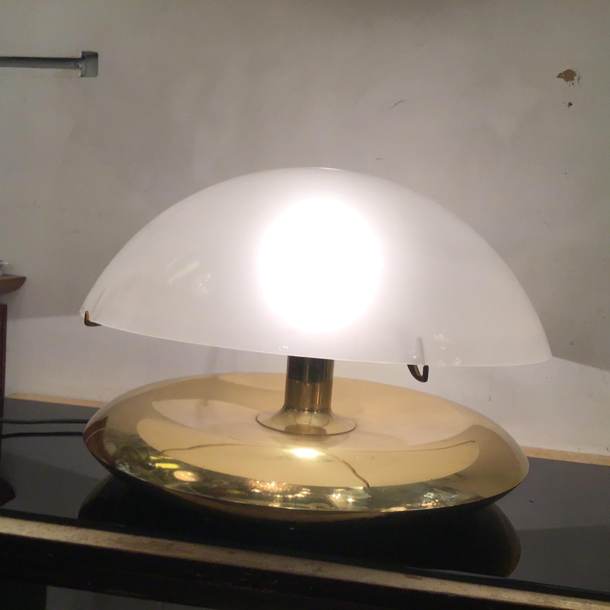 Ludovico Diaz De Santilana “ Medusa” Table Lamp Brass Glass 1960 Italy  For Sale 4