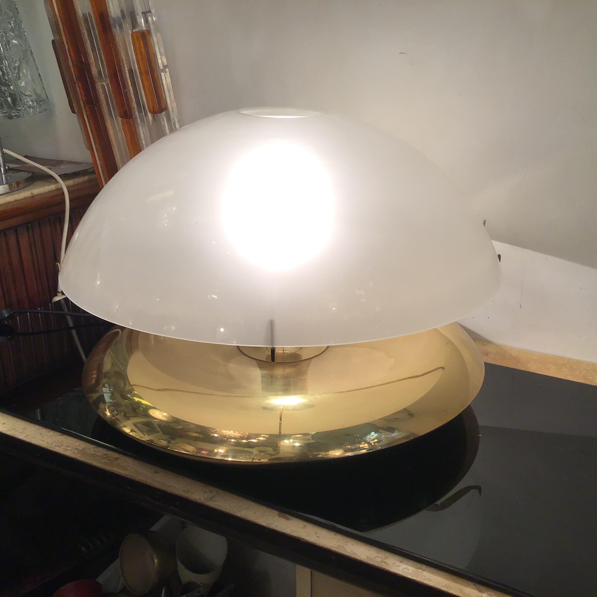 Ludovico Diaz De Santilana “ Medusa” Table Lamp Brass Glass 1960 Italy  For Sale 5