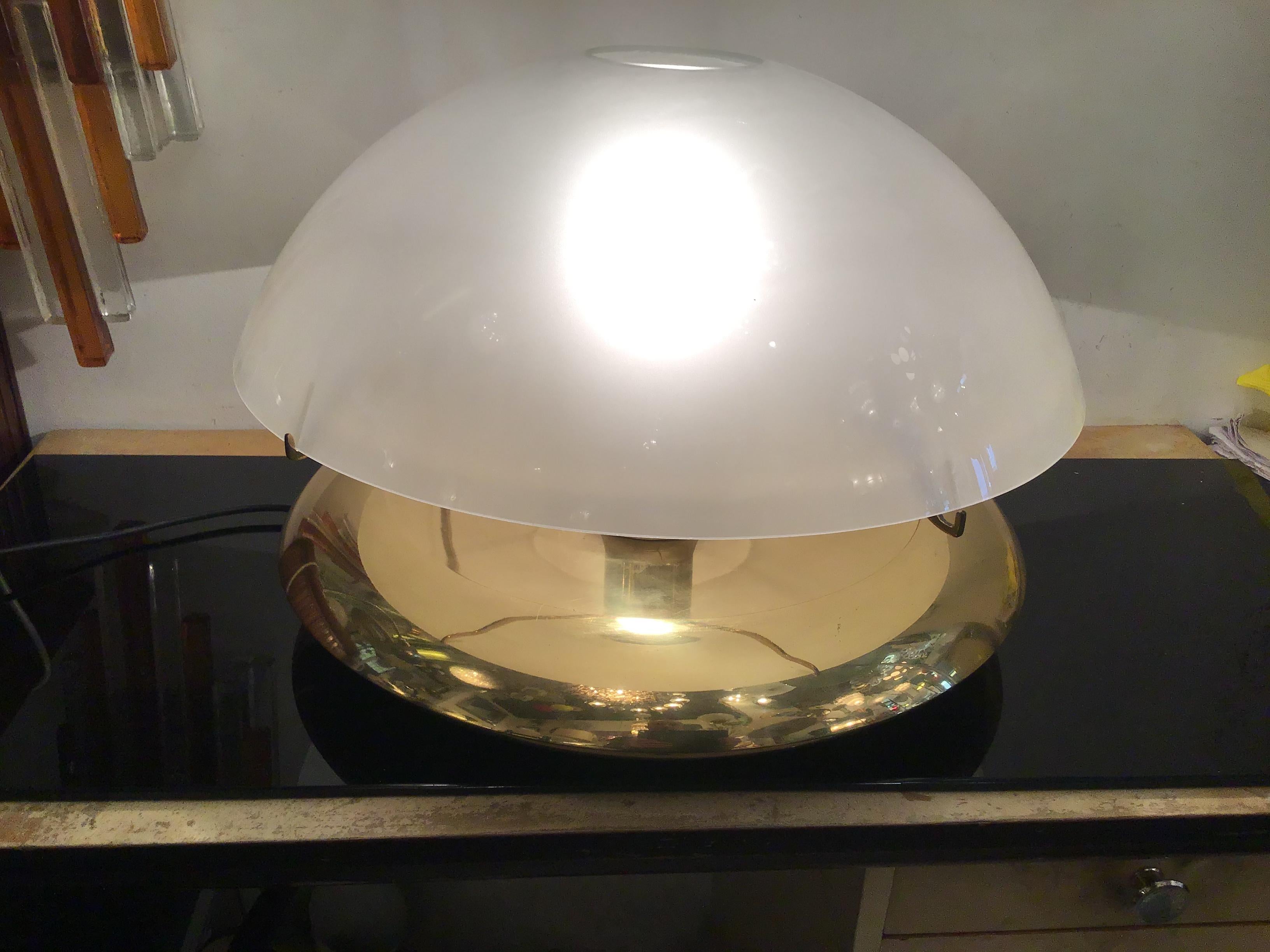Ludovico Diaz De Santilana “ Medusa” Table Lamp Brass Glass 1960 Italy  For Sale 6