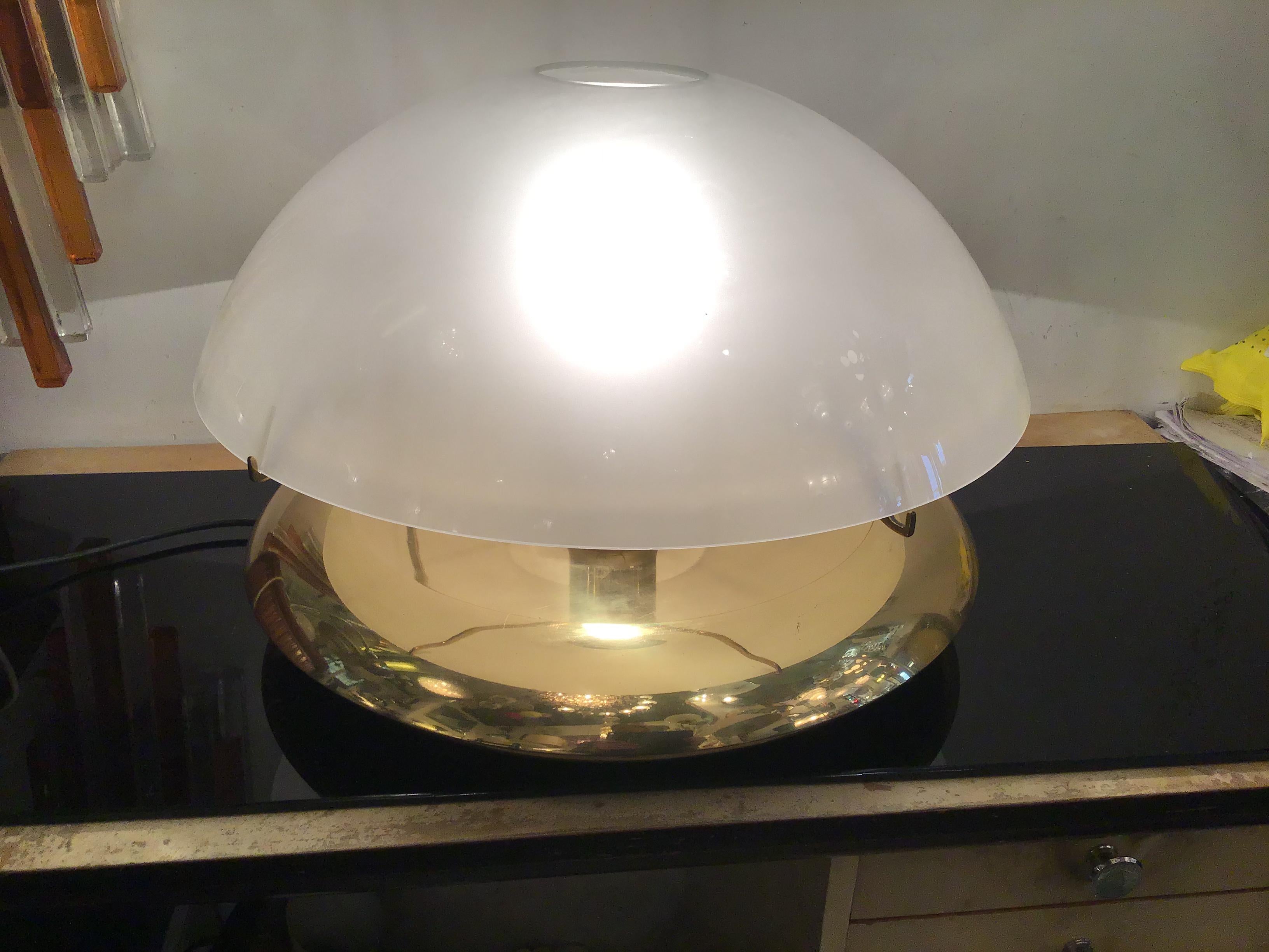 Ludovico Diaz De Santilana “ Medusa” Table Lamp Brass Glass 1960 Italy  For Sale 7