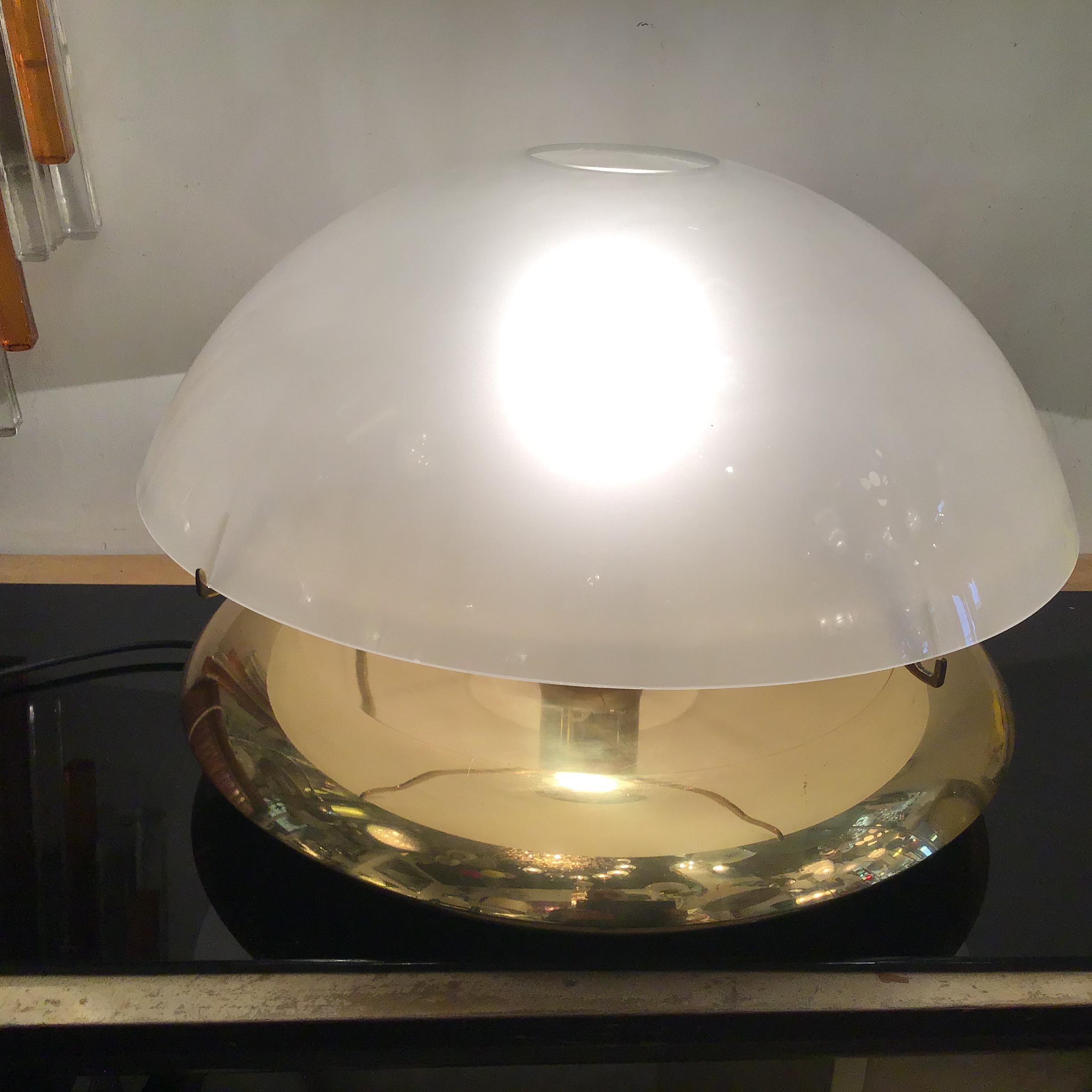 Ludovico Diaz De Santilana “ Medusa” Table Lamp Brass Glass 1960 Italy  For Sale 8
